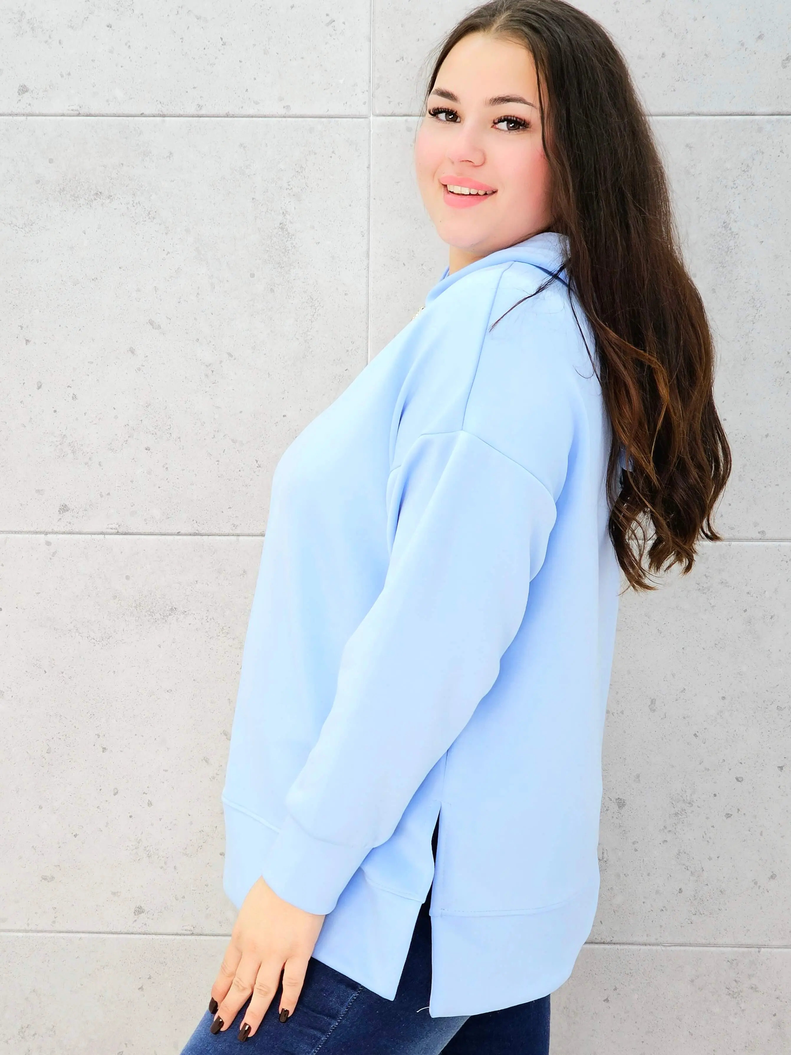 Bluza plus size z kapturem – wygodna bluza damska XXL - Image 10