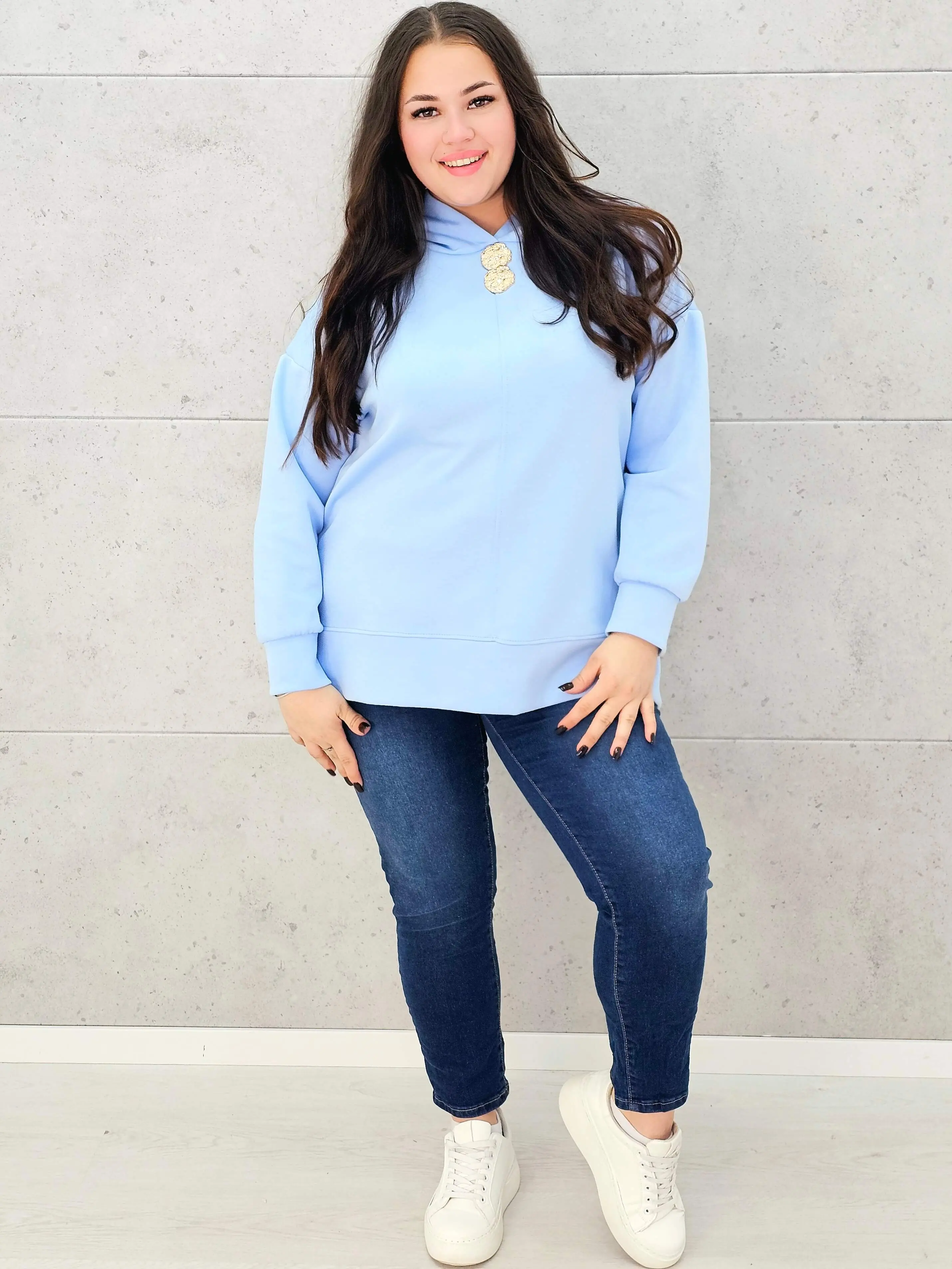Bluza plus size z kapturem – wygodna bluza damska XXL - Image 9