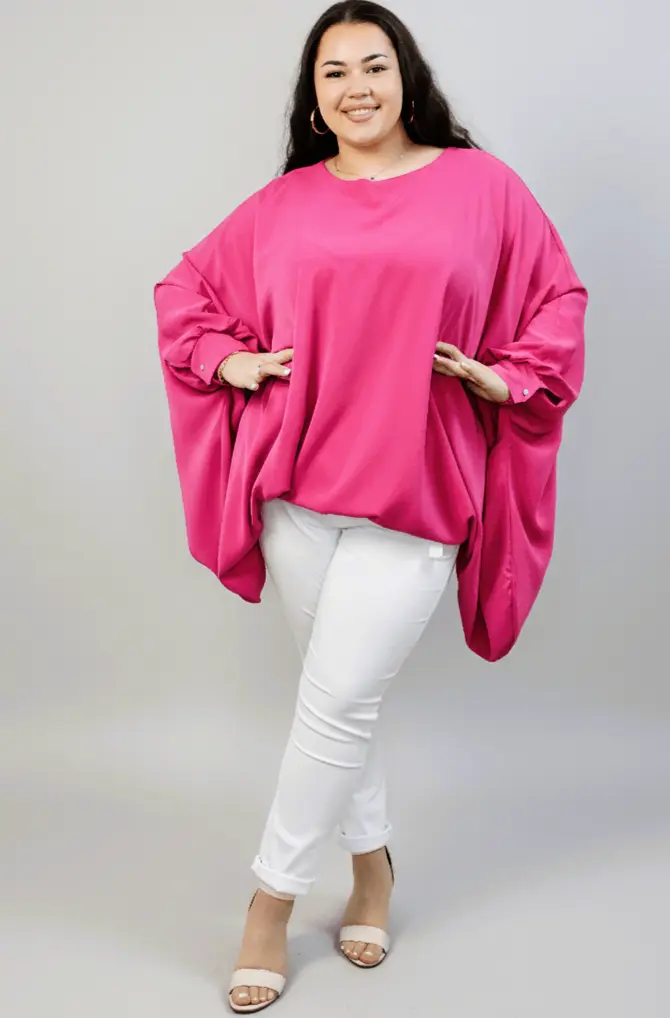 Bluzka oversize plus size – efektowna bluzka XXL o luźnym kroju - Image 3