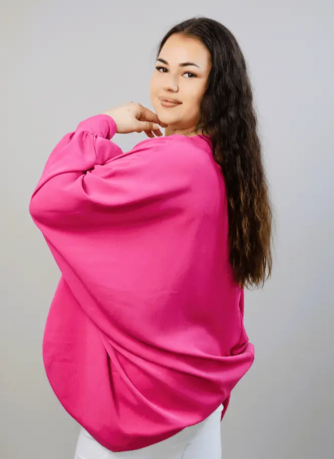 Bluzka oversize plus size – efektowna bluzka XXL o luźnym kroju - Image 4