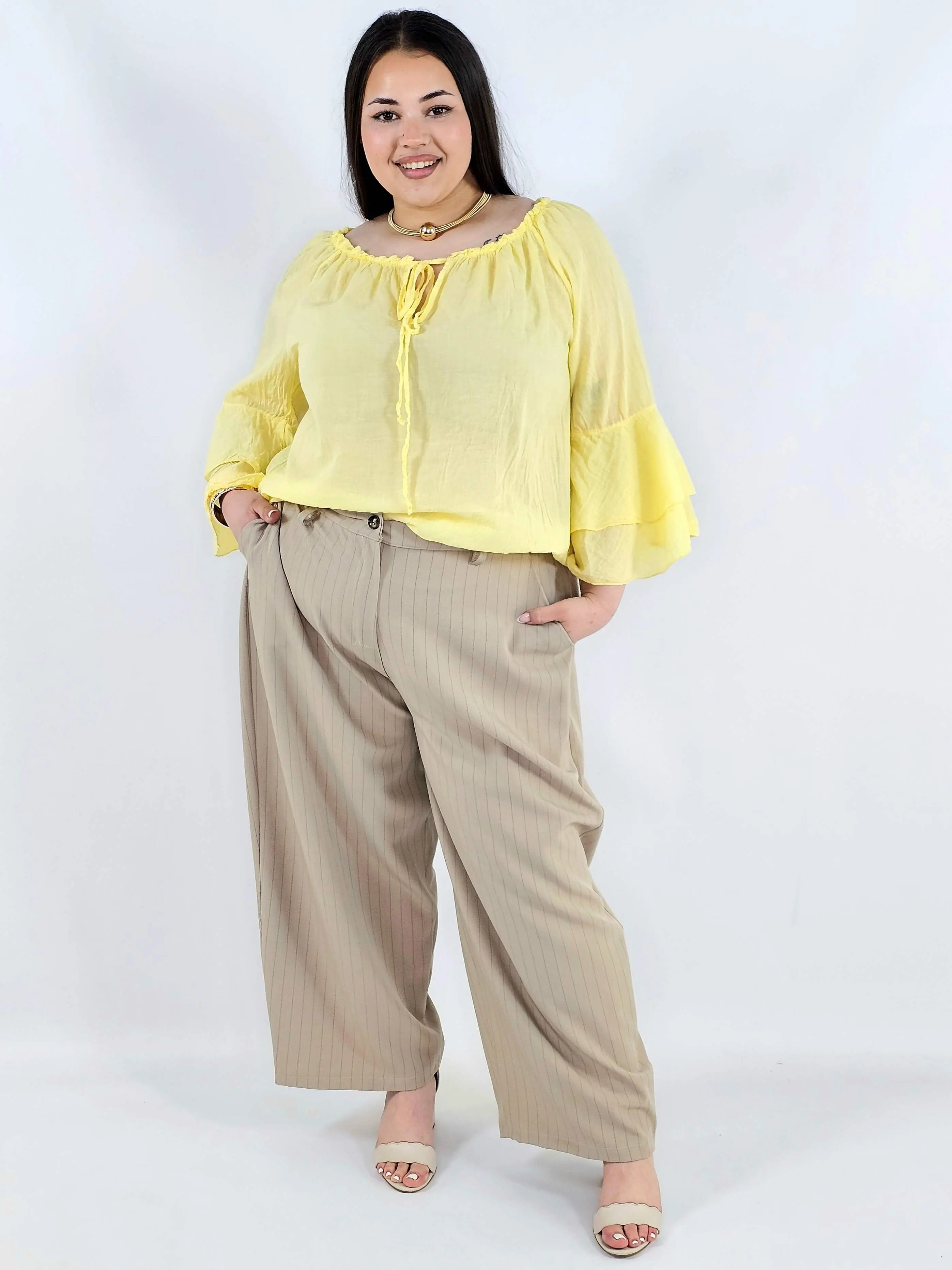 Bluzka plus size bawełniana hiszpanka lekka i przewiewna na wiosnę - Image 15