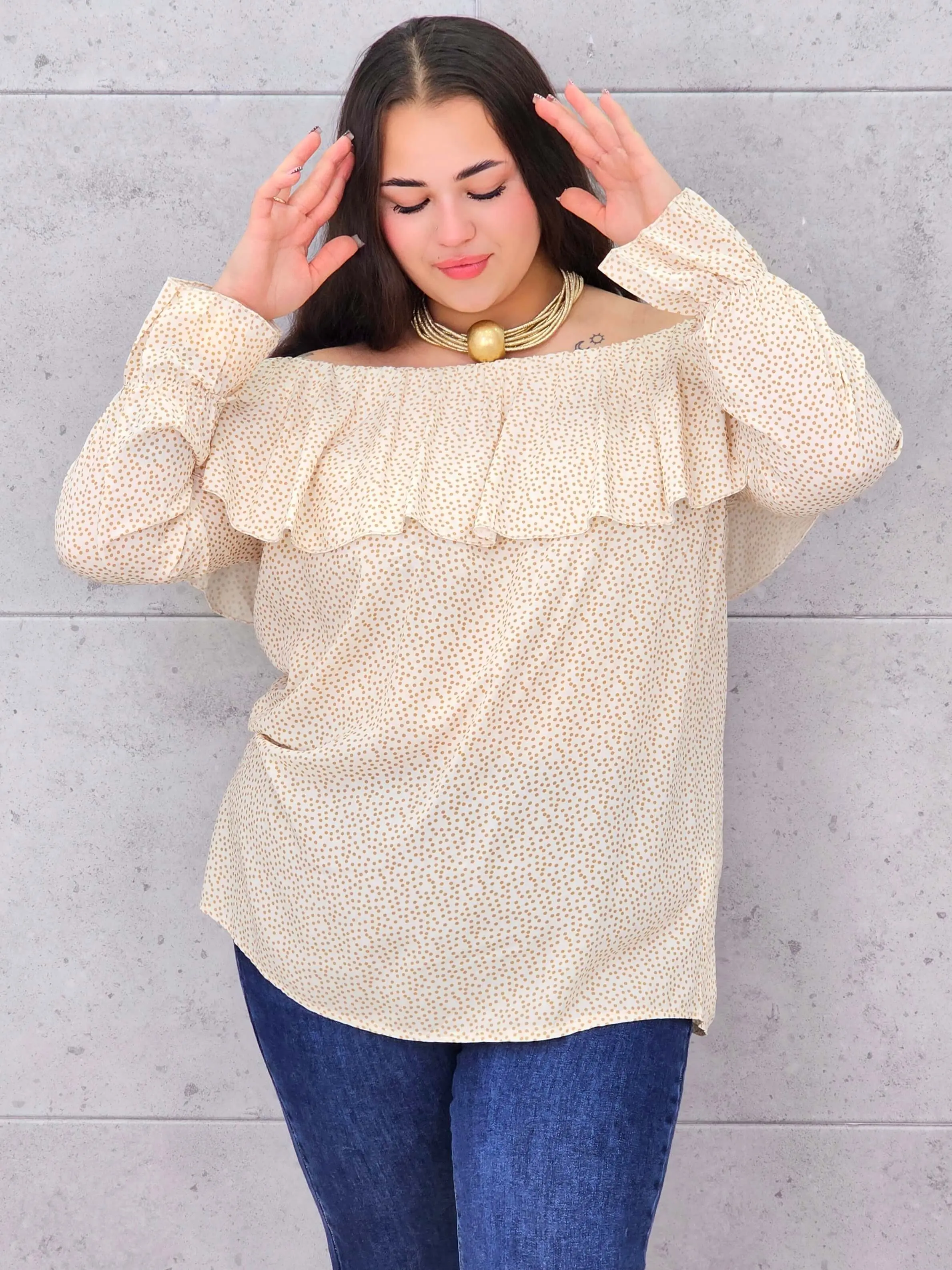 Bluzka plus size – hiszpanka o zwiewnym i kobiecym fasonie XXL - Image 8