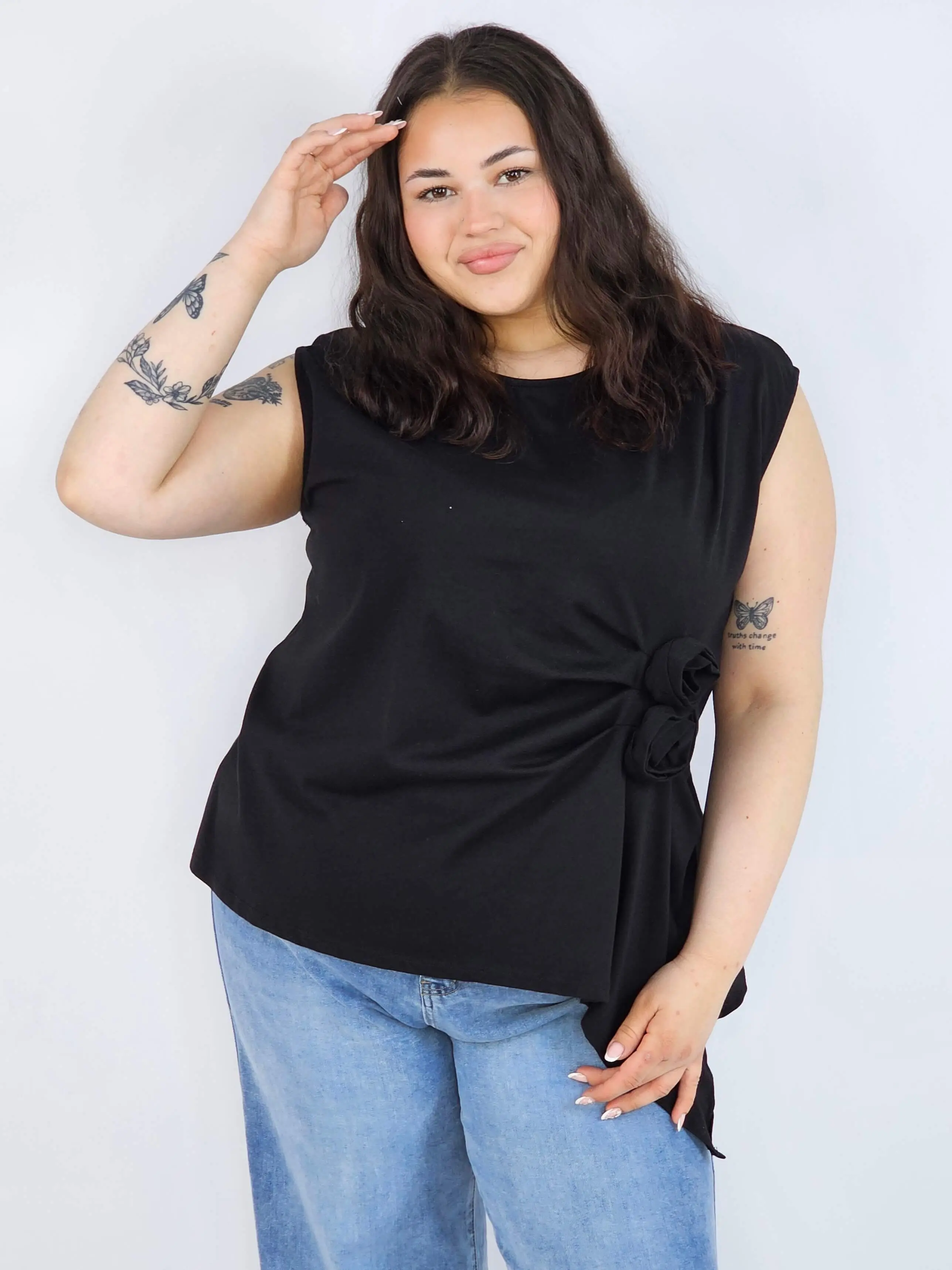 Bluzka plus size XXL elegancka – idealna pod marynarkę i na wyjątkowe okazje - Image 2
