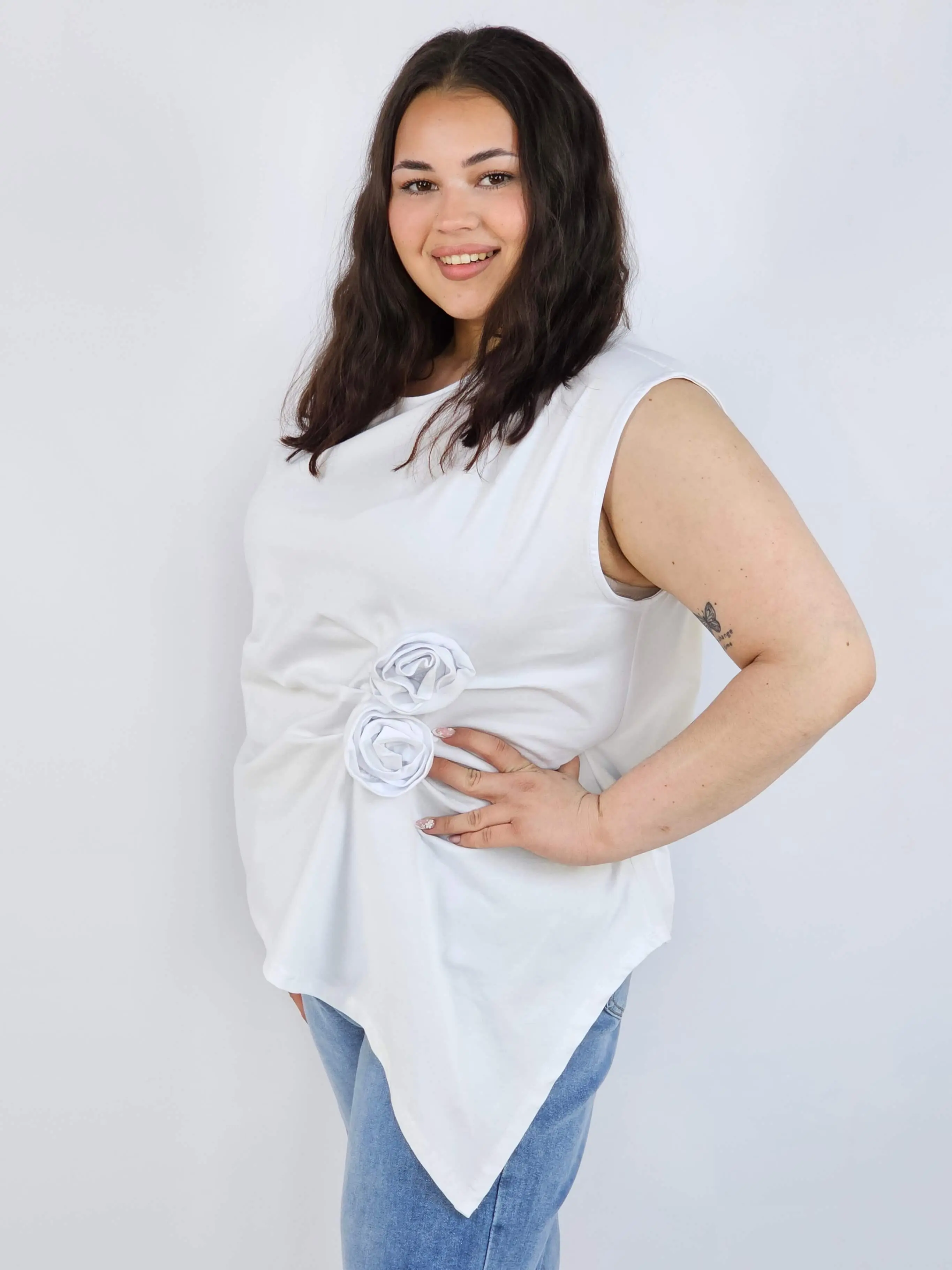 Bluzka plus size XXL elegancka – idealna pod marynarkę i na wyjątkowe okazje - Image 3