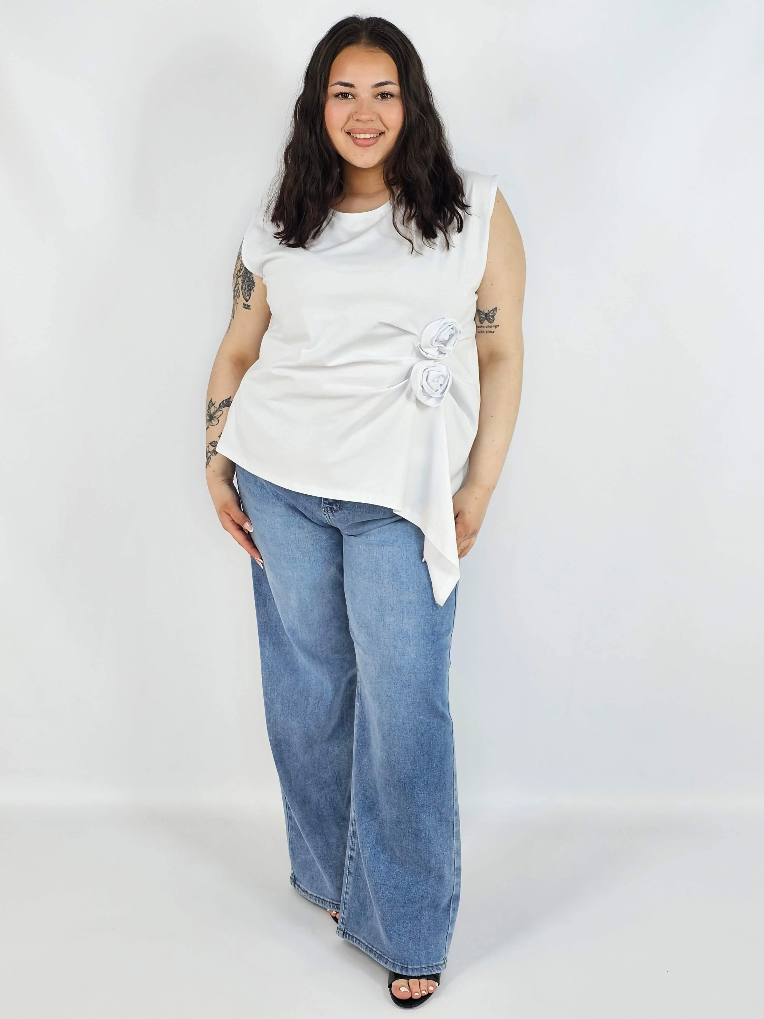 Bluzka plus size XXL elegancka – idealna pod marynarkę i na wyjątkowe okazje - Image 7