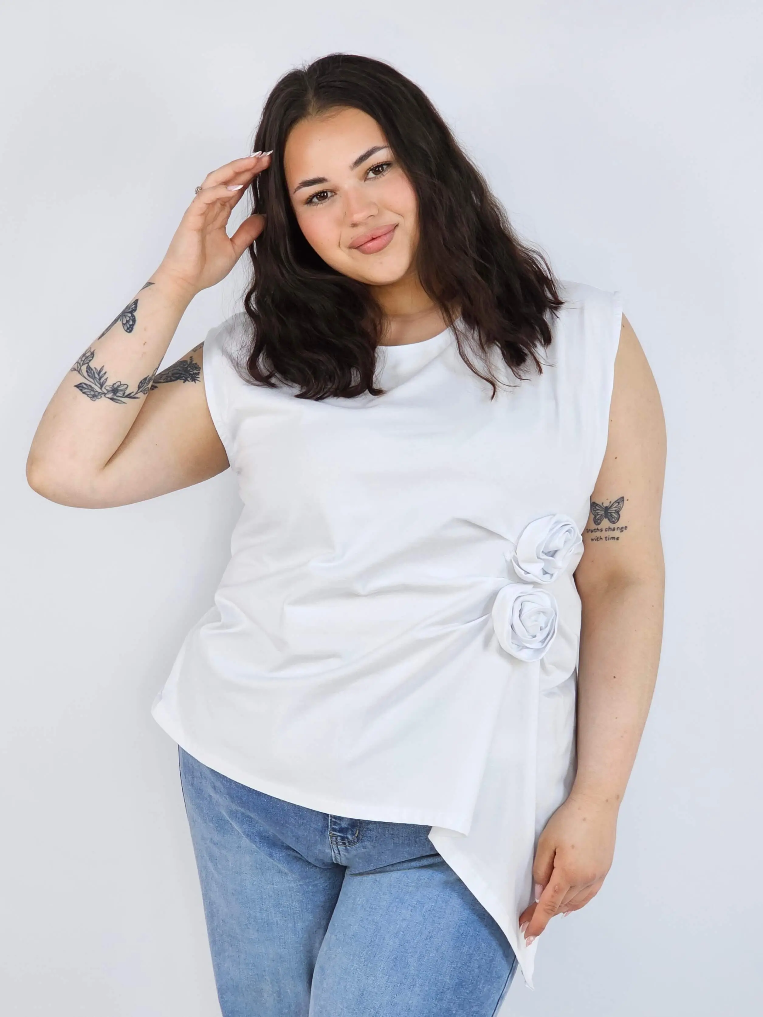 Bluzka plus size XXL elegancka – idealna pod marynarkę i na wyjątkowe okazje - Image 8