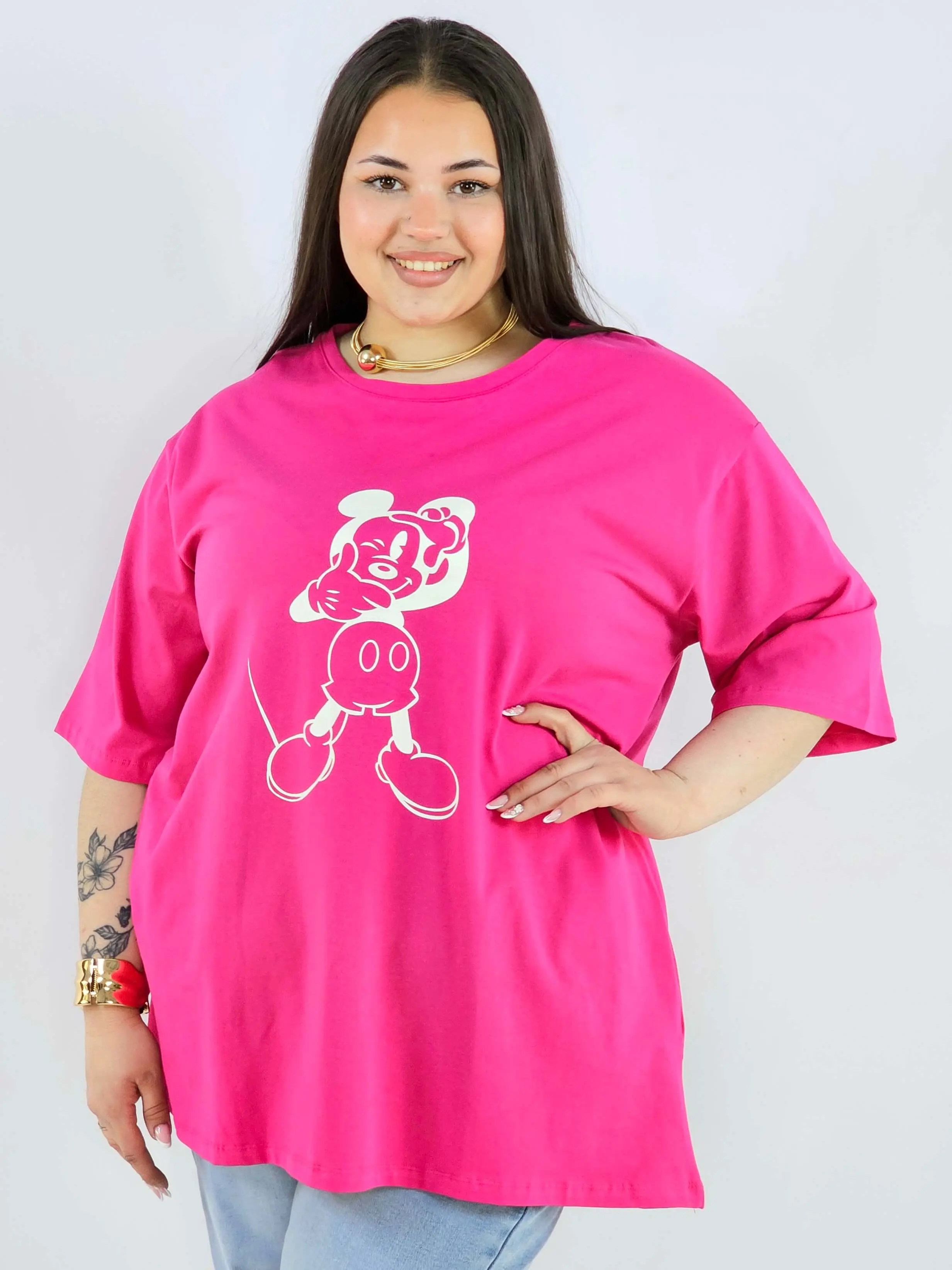 Bluzka plus size z nadrukiem Miki XXL – modny luz i wygoda - Image 6