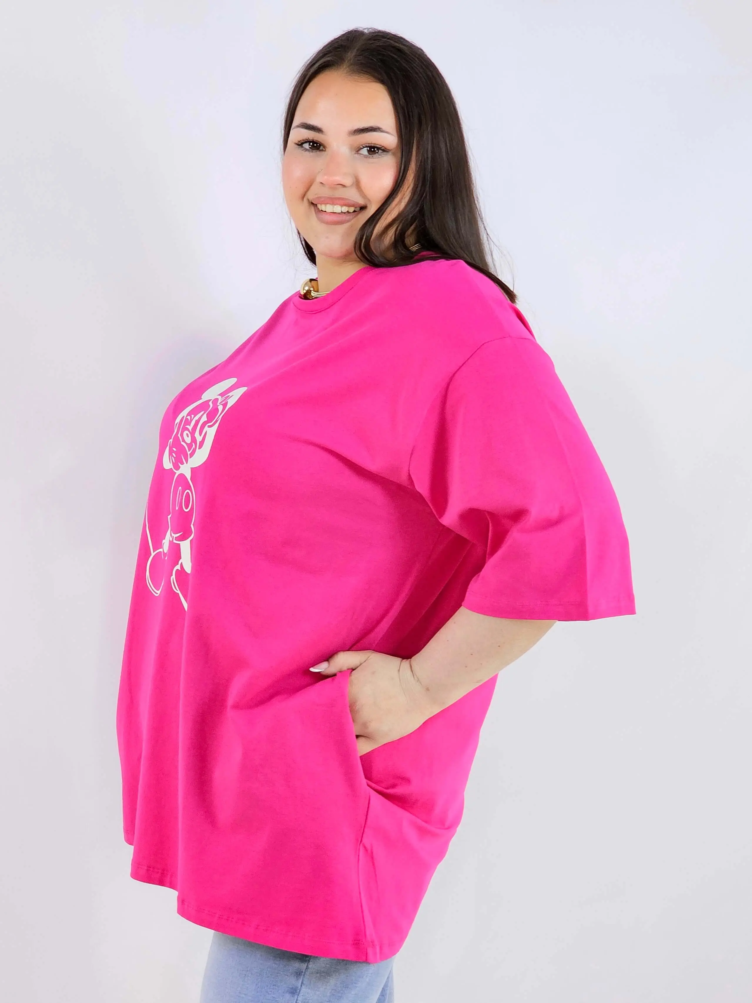 Bluzka plus size z nadrukiem Miki XXL – modny luz i wygoda - Image 7