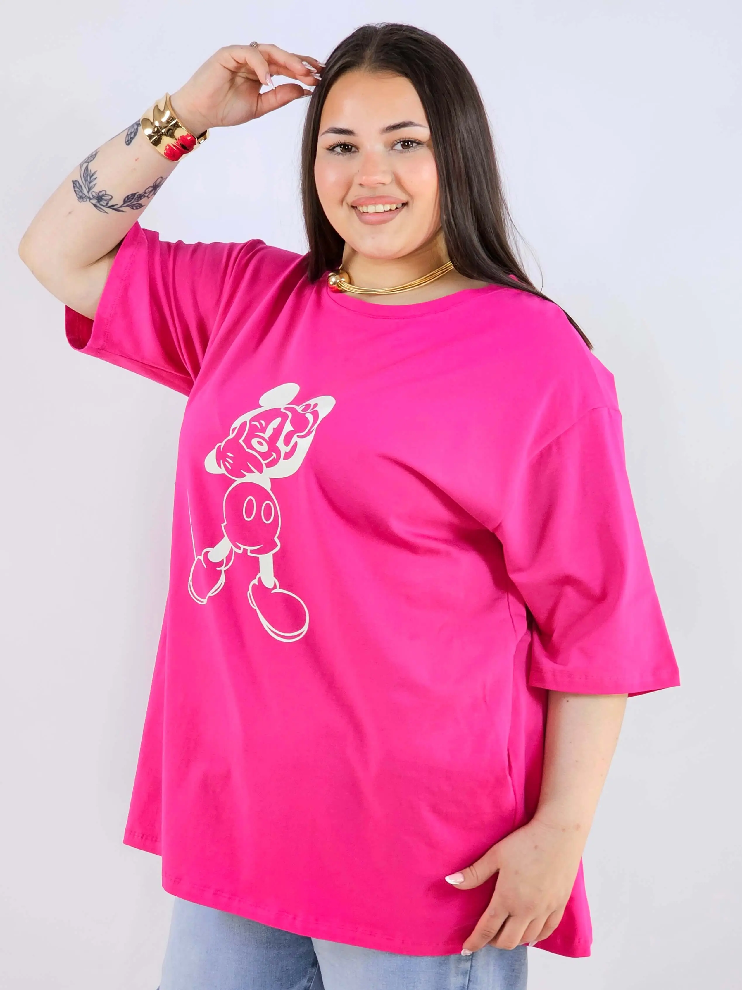 Bluzka plus size z nadrukiem Miki XXL – modny luz i wygoda - Image 8