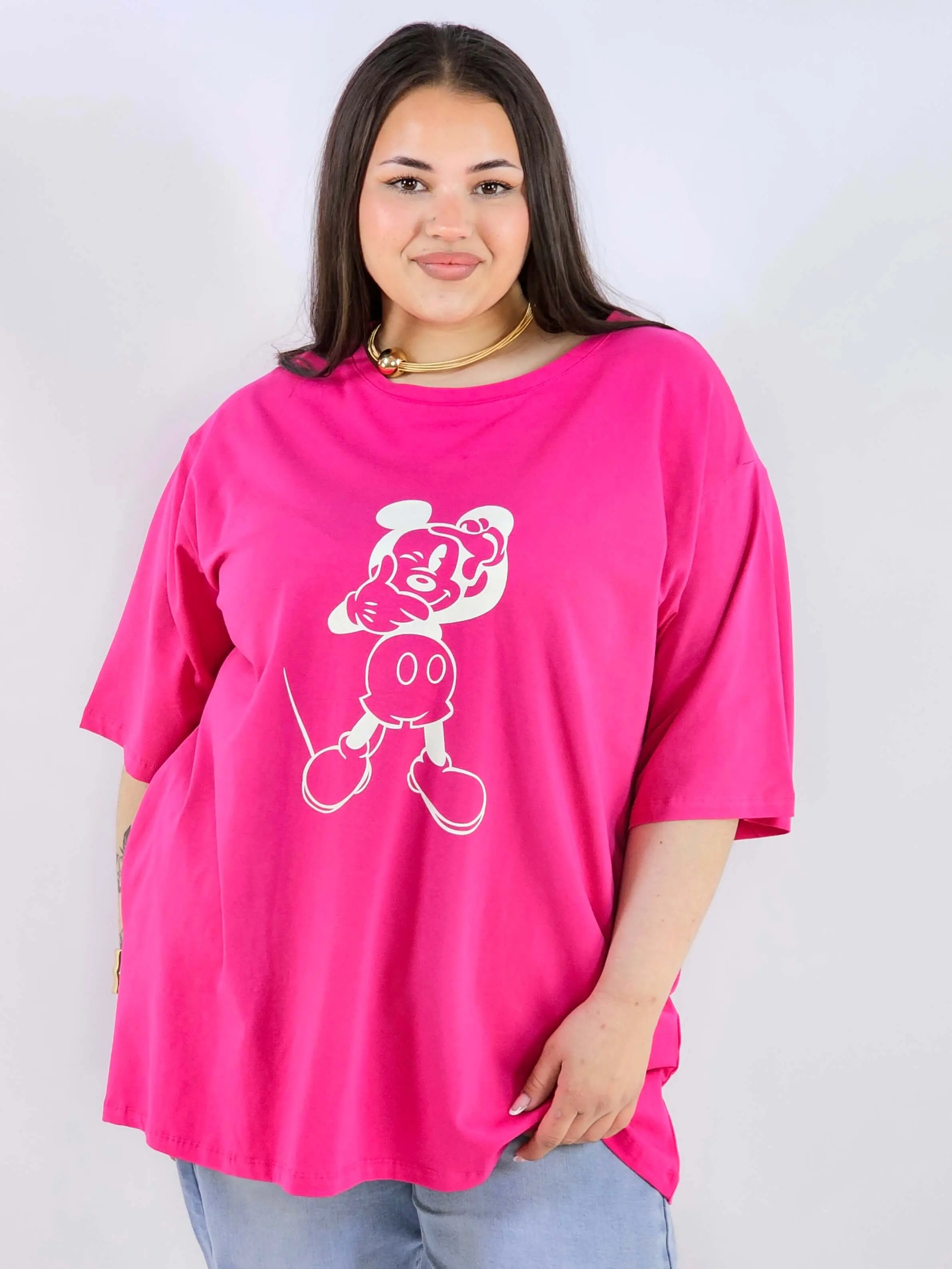 Bluzka plus size z nadrukiem Miki XXL – modny luz i wygoda - Image 9