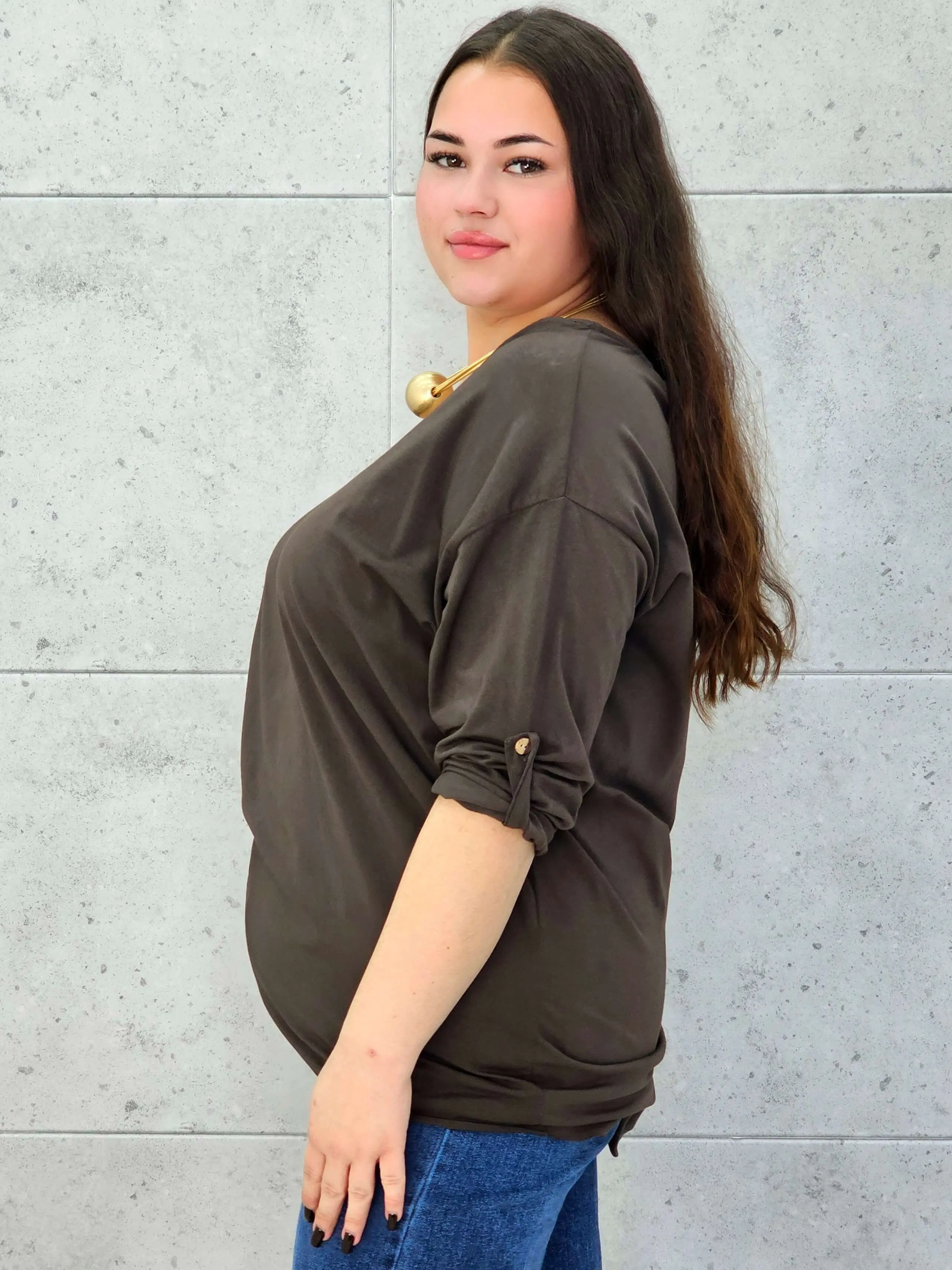 Bluzka Plus Size z Wiązaniem StylowaXL – Wygoda i Subtelna Elegancja dla Kobiet XXL - Image 16