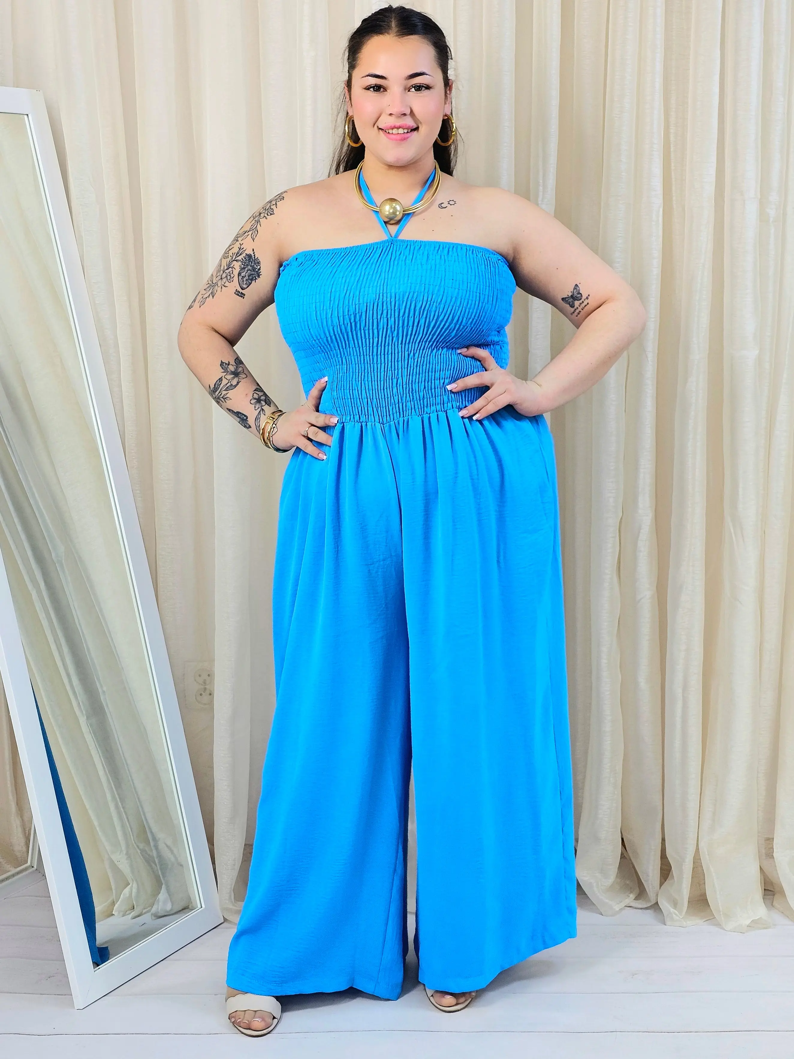Kombinezon plus size z marszczeniem – wyrazista moda plus size - Image 6