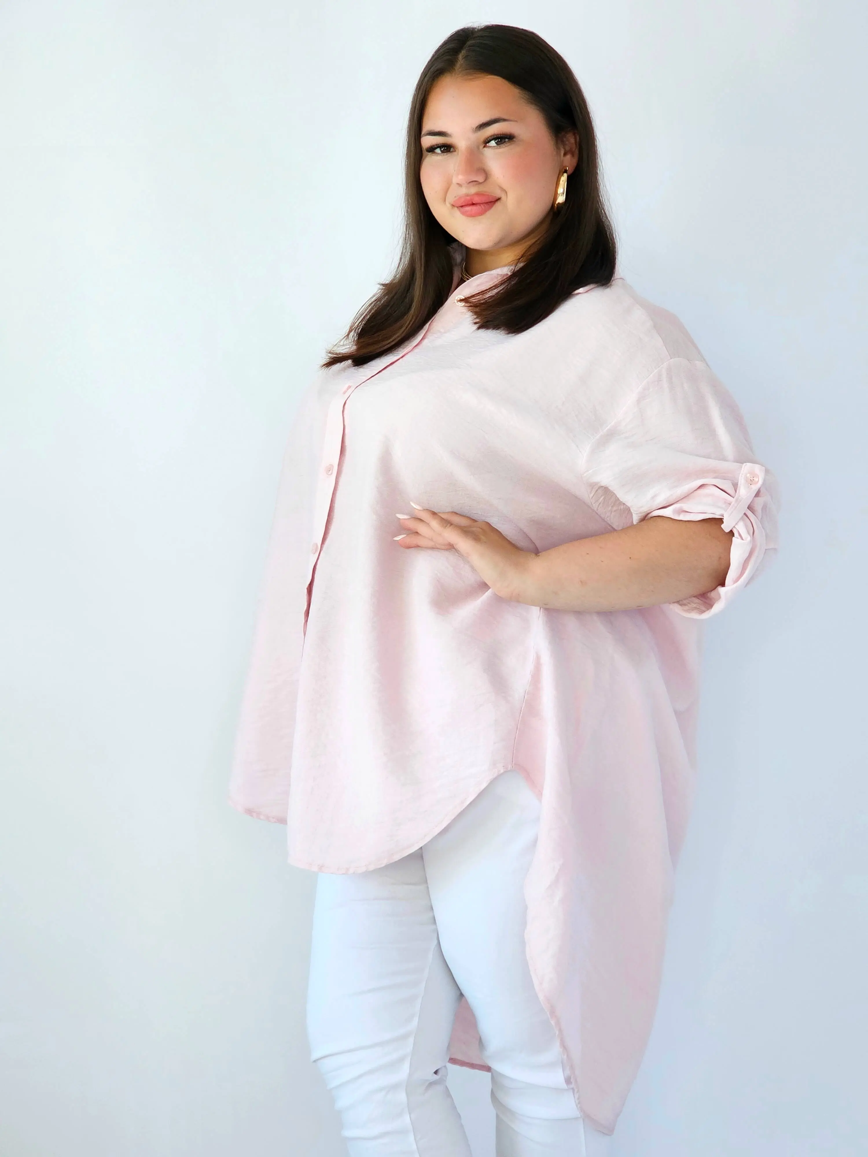 Koszula plus size oversize z wydłużonym tyłem – styl i komfort XXL - Image 10