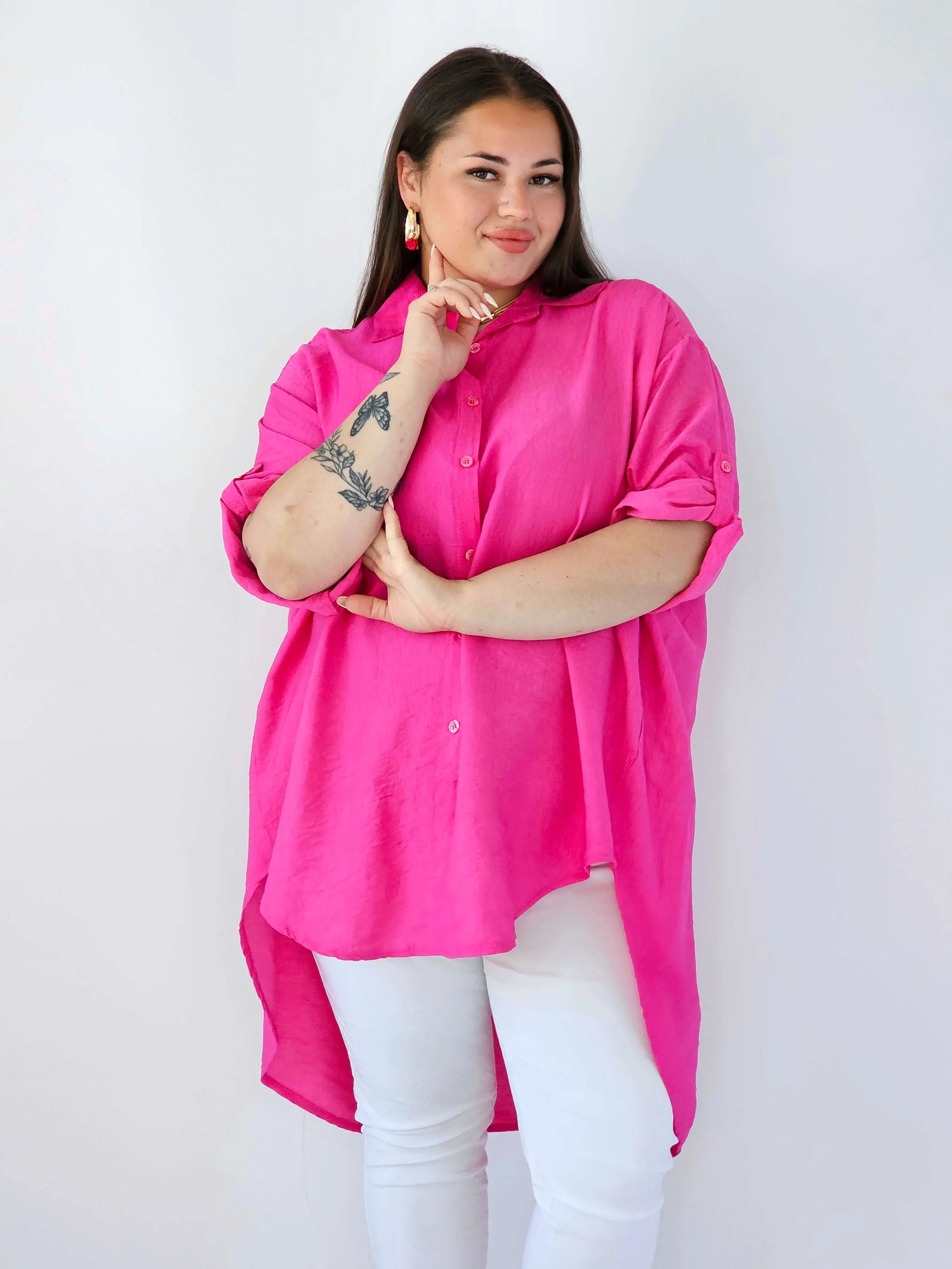 Koszula plus size oversize z wydłużonym tyłem – styl i komfort XXL - Image 13