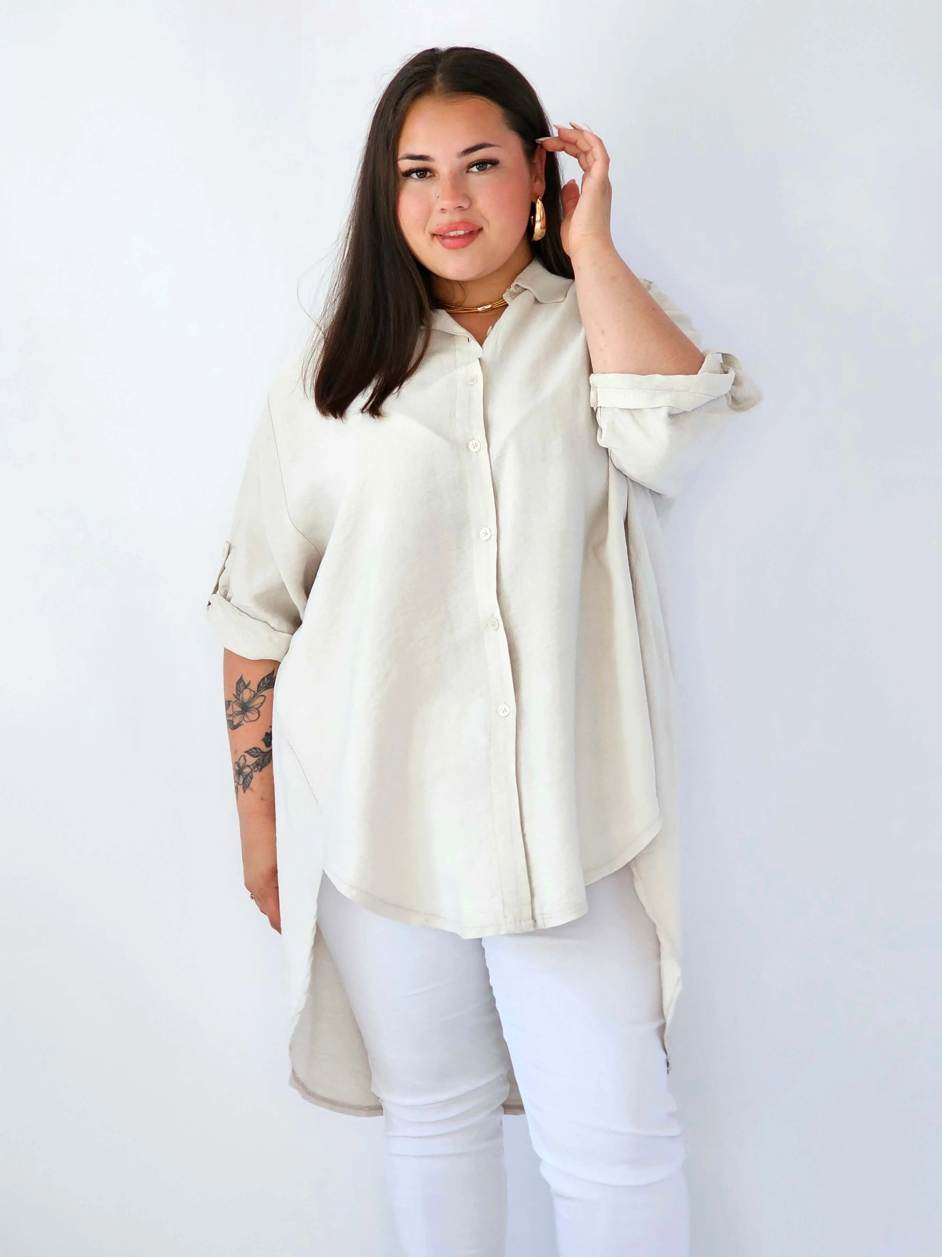 Koszula plus size oversize z wydłużonym tyłem – styl i komfort XXL - Image 16