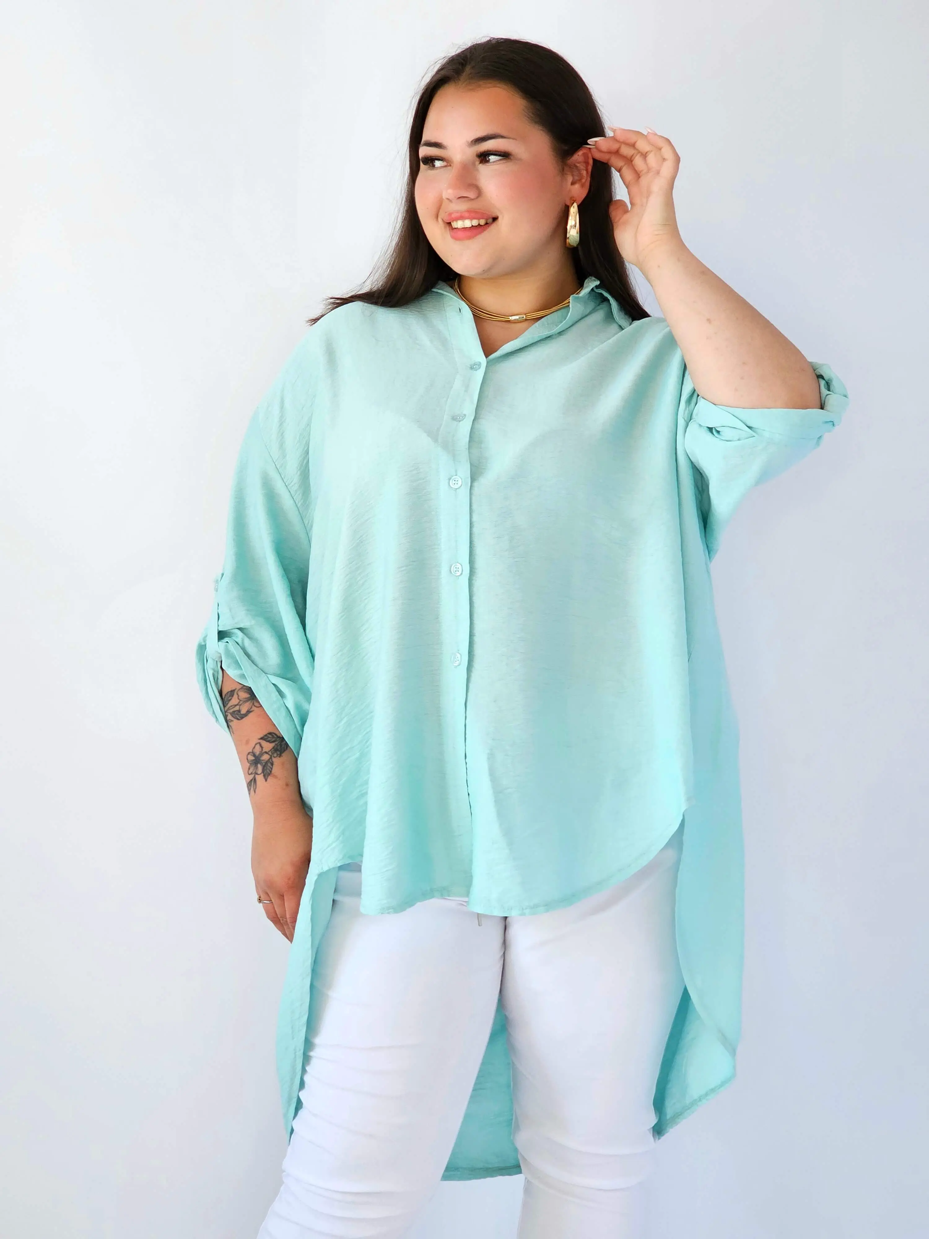 Koszula plus size oversize z wydłużonym tyłem – styl i komfort XXL - Image 17