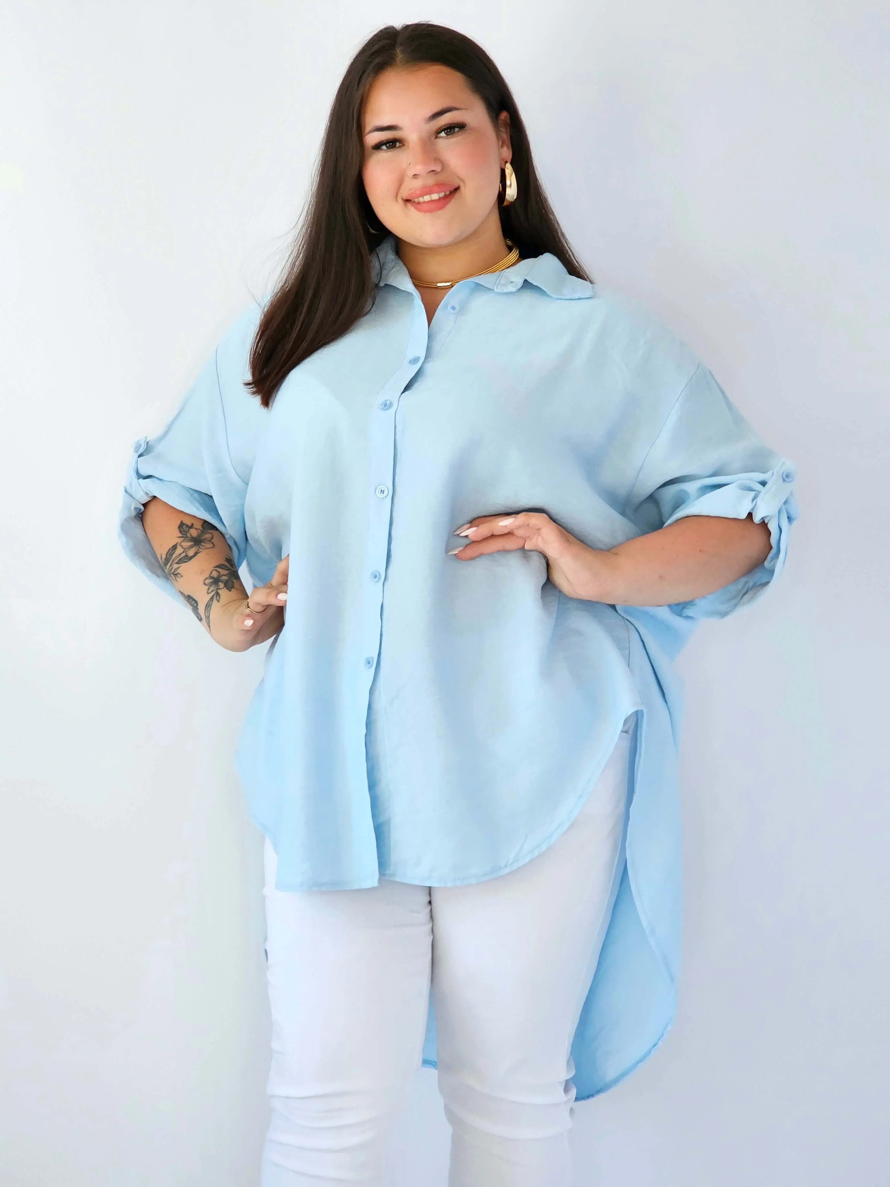 Koszula plus size oversize z wydłużonym tyłem – styl i komfort XXL - Image 18