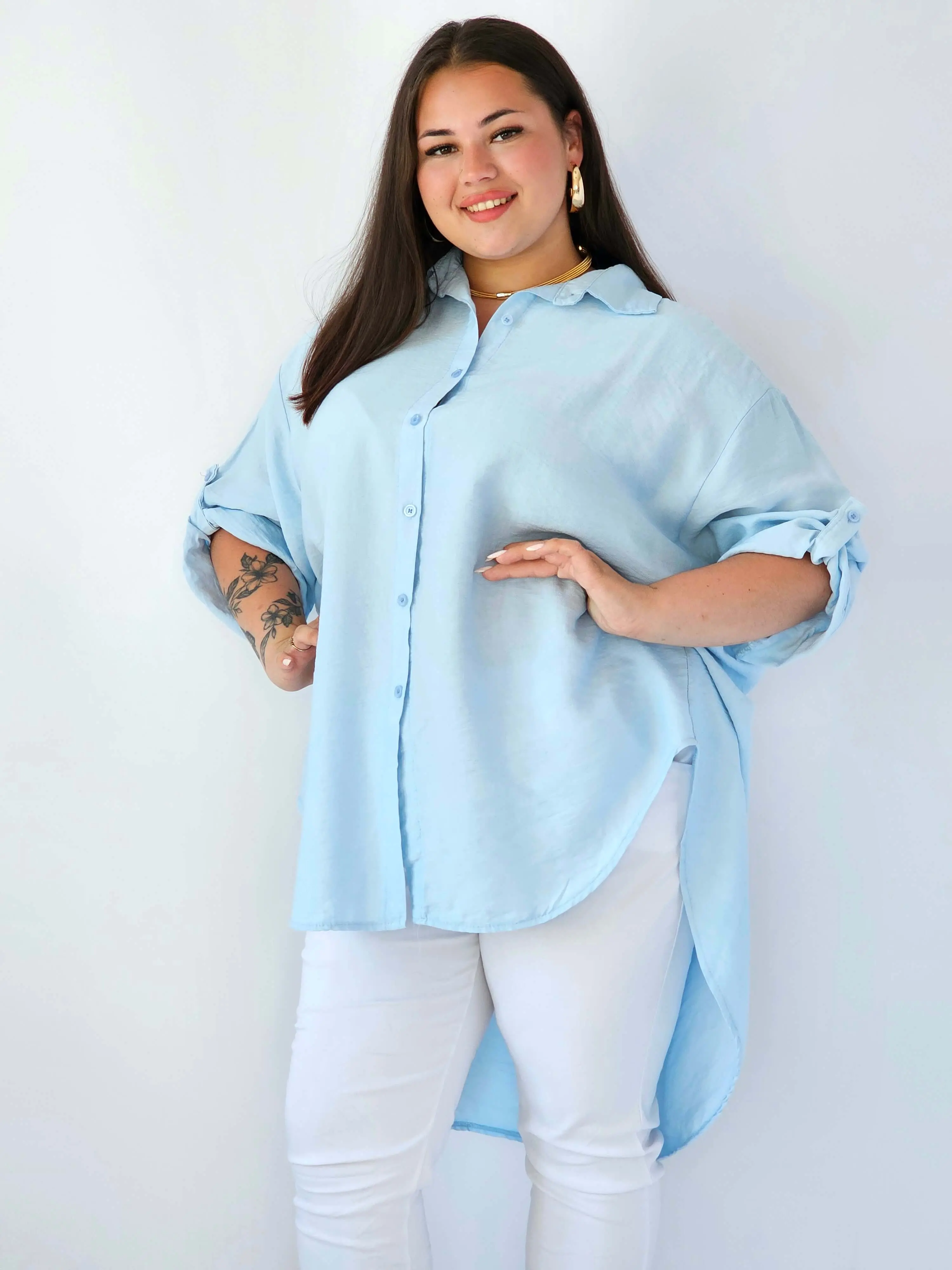 Koszula plus size oversize z wydłużonym tyłem – styl i komfort XXL - Image 19