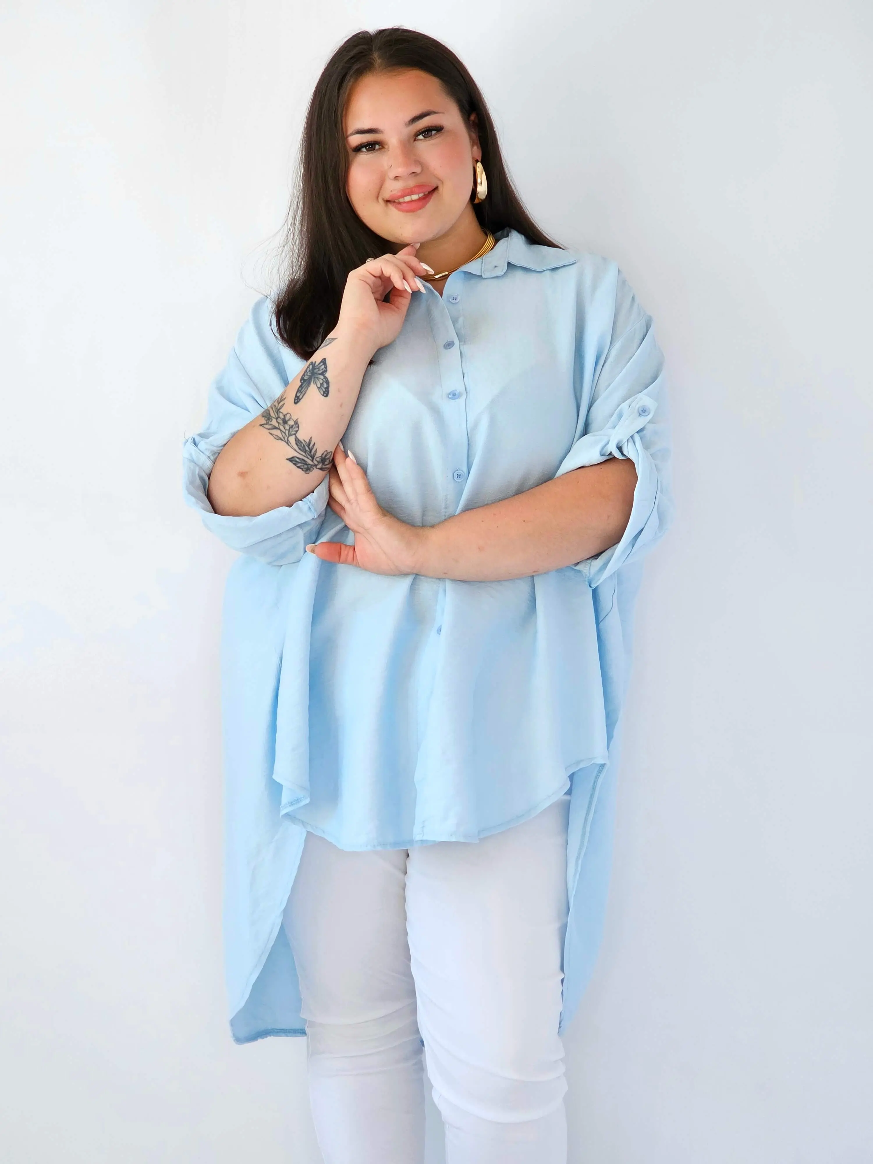 Koszula plus size oversize z wydłużonym tyłem – styl i komfort XXL - Image 20