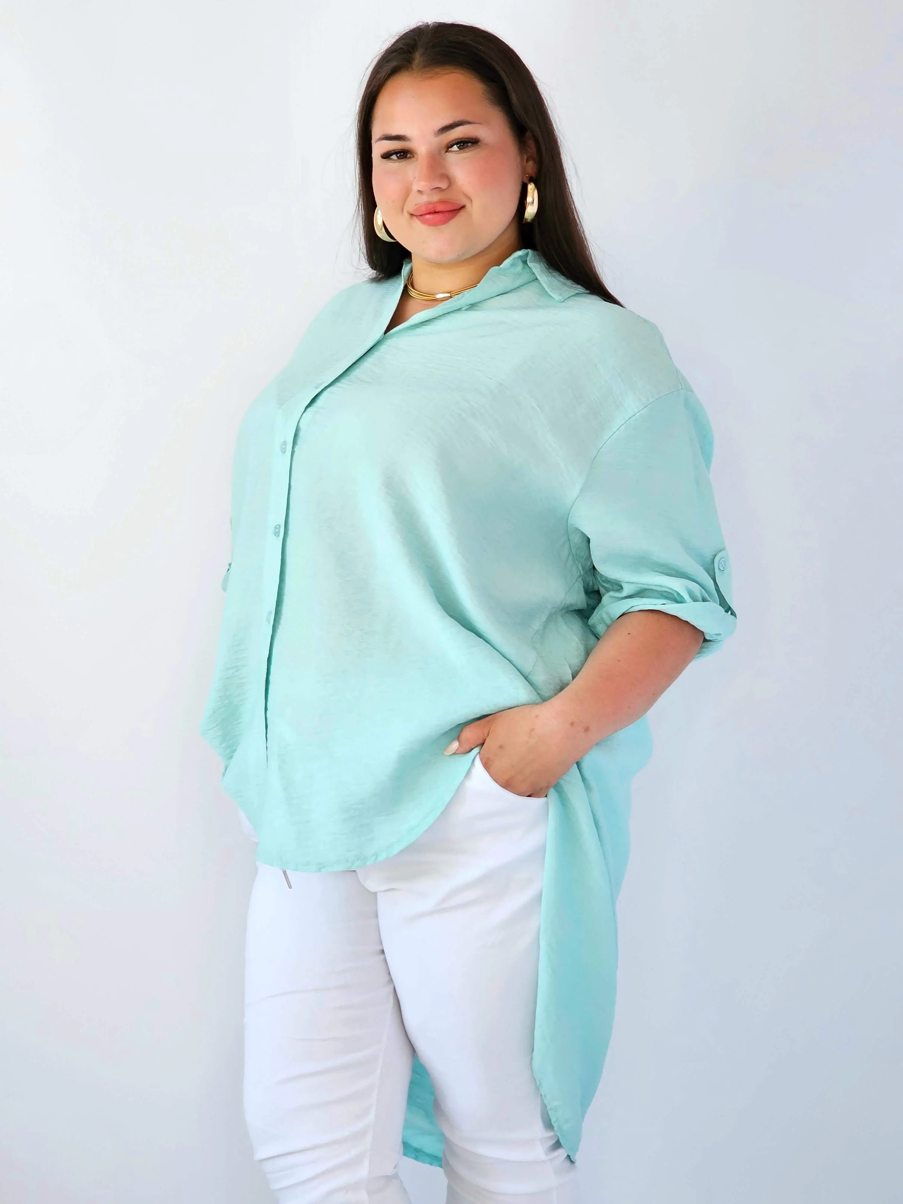 Koszula plus size oversize z wydłużonym tyłem – styl i komfort XXL - Image 22