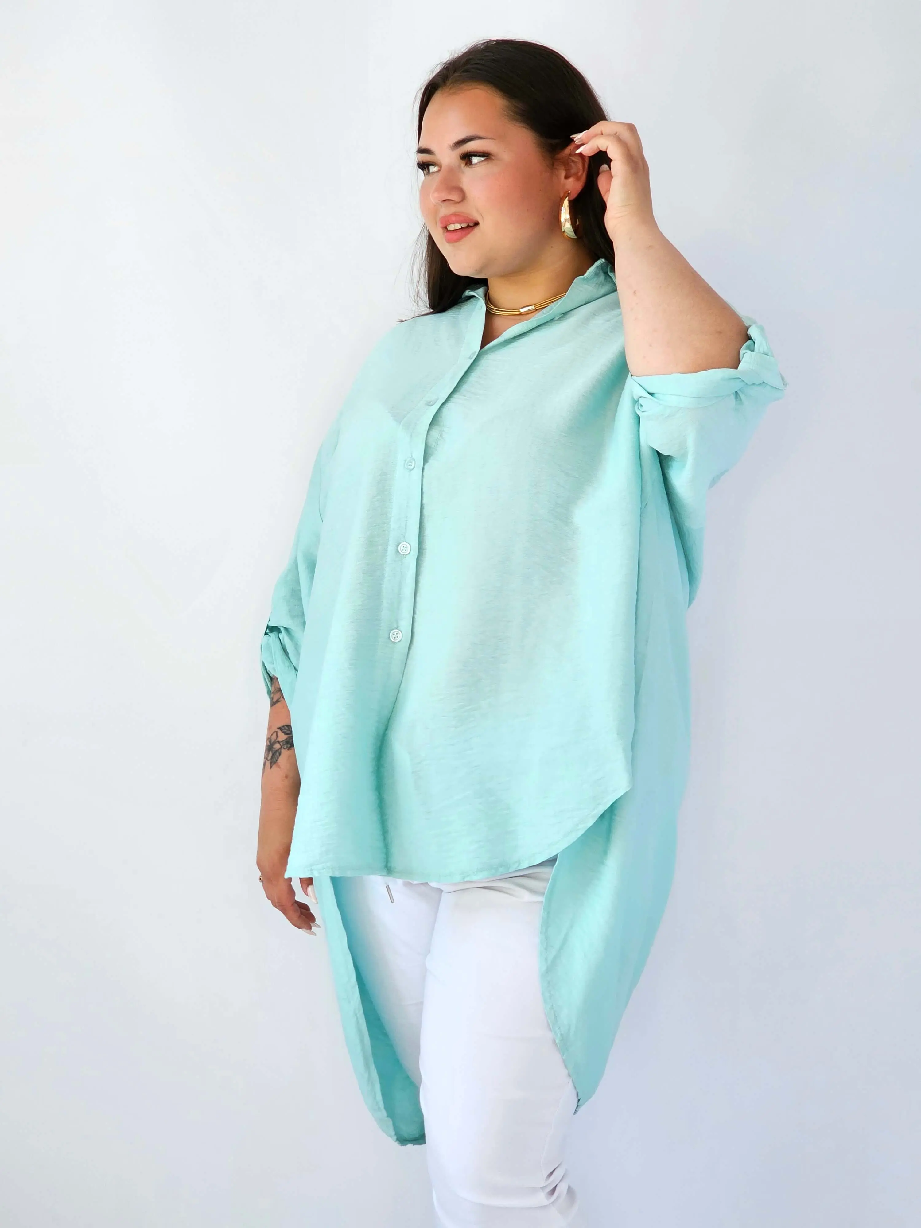 Koszula plus size oversize z wydłużonym tyłem – styl i komfort XXL - Image 23