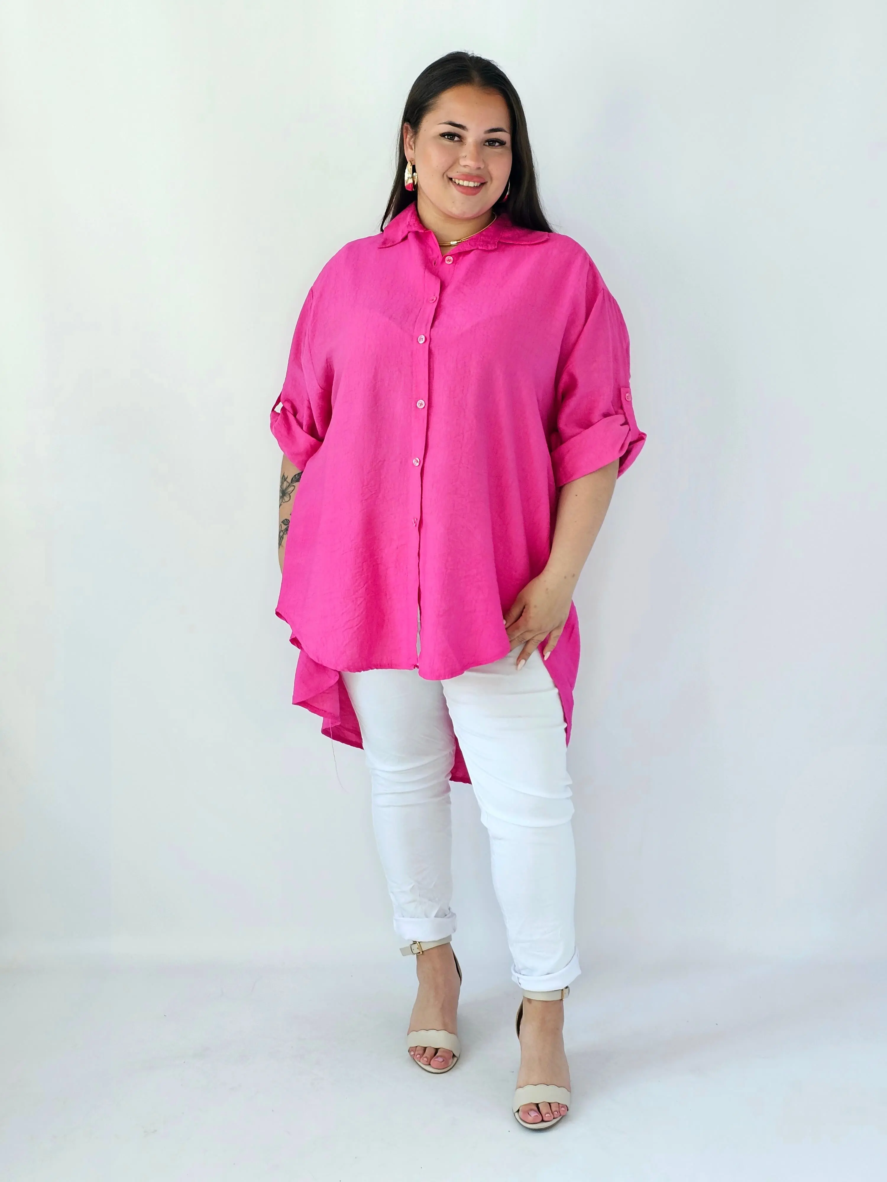 Koszula plus size oversize z wydłużonym tyłem – styl i komfort XXL - Image 24