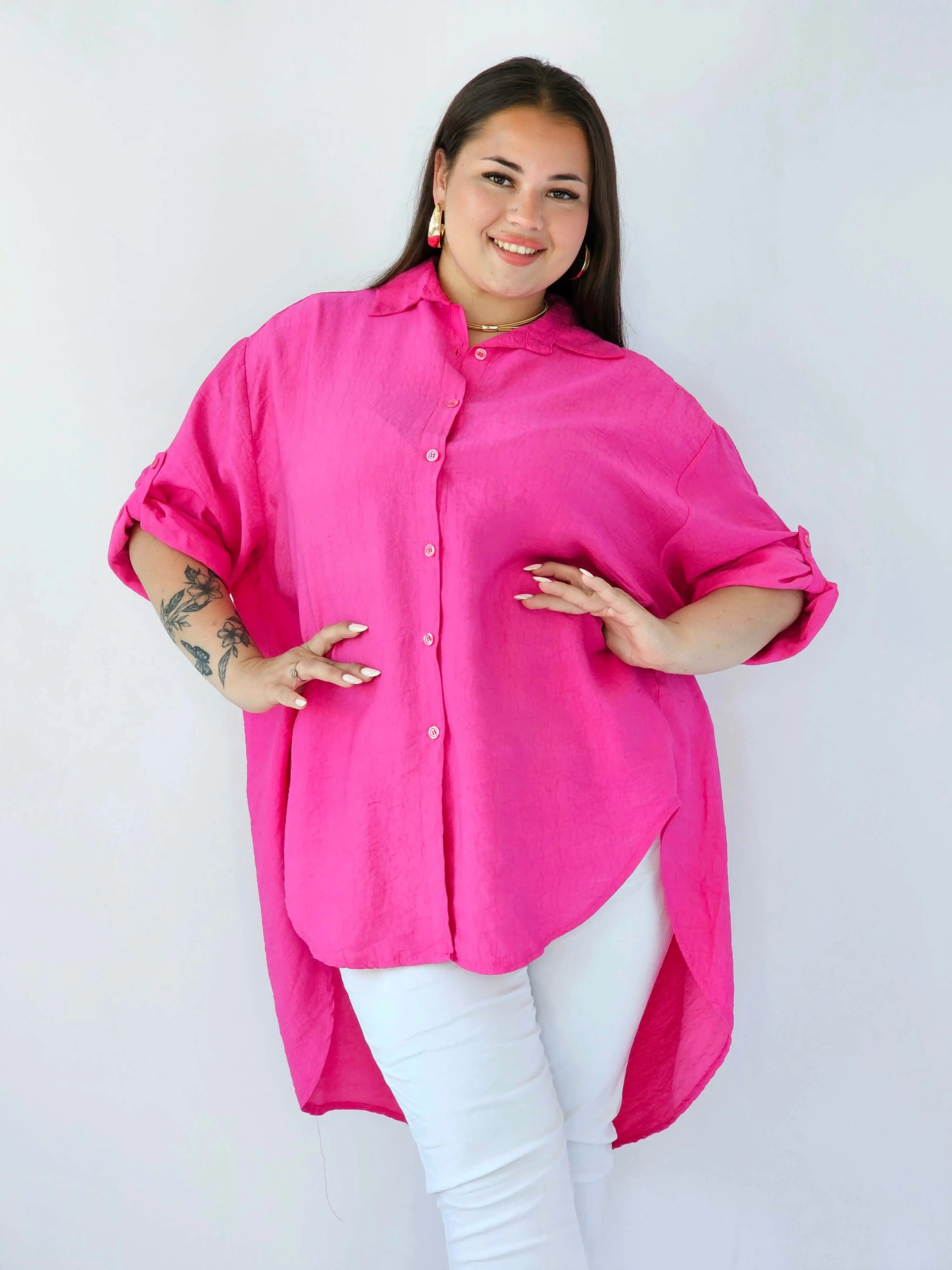 Koszula plus size oversize z wydłużonym tyłem – styl i komfort XXL - Image 25
