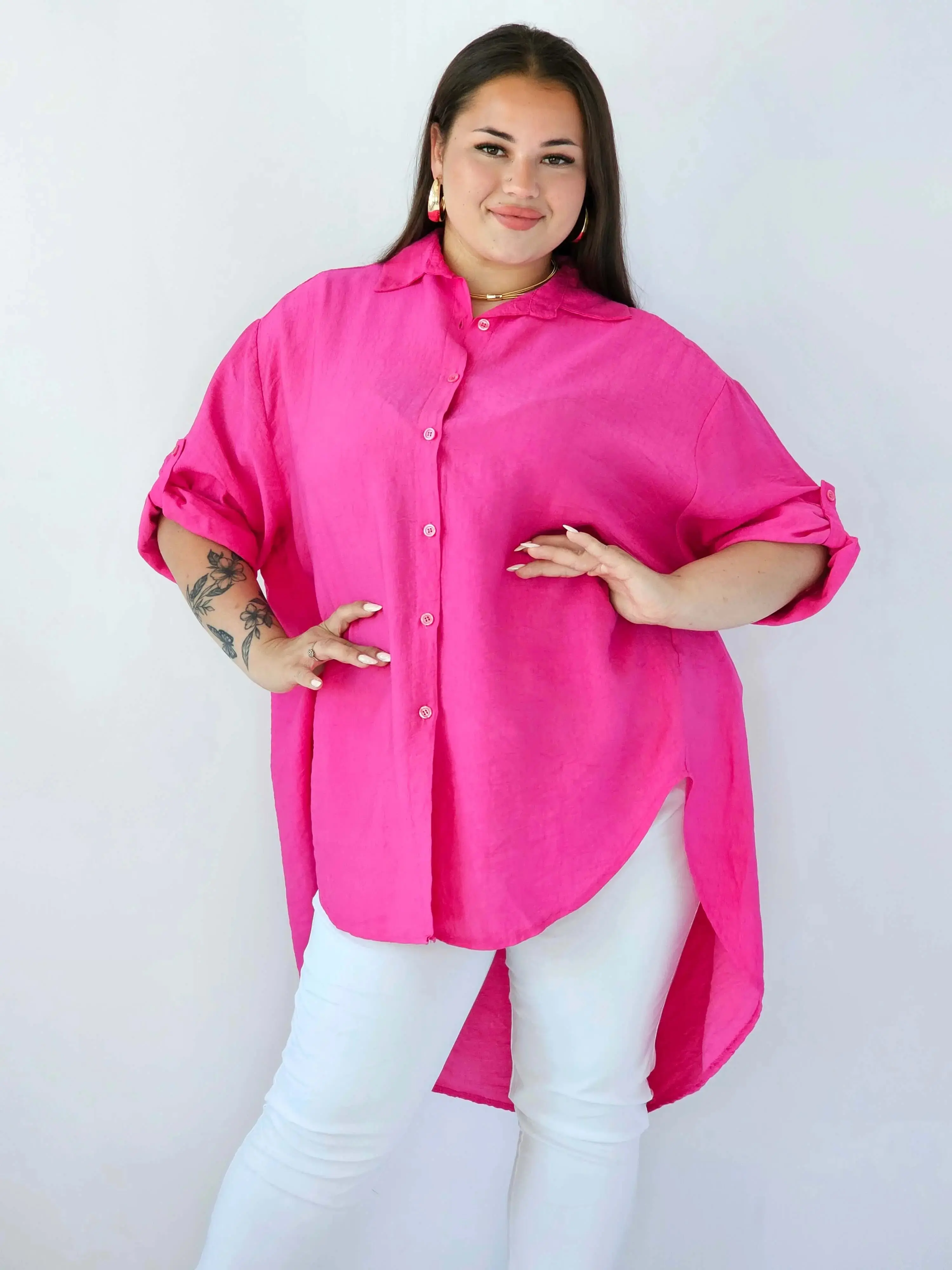 Koszula plus size oversize z wydłużonym tyłem – styl i komfort XXL - Image 26