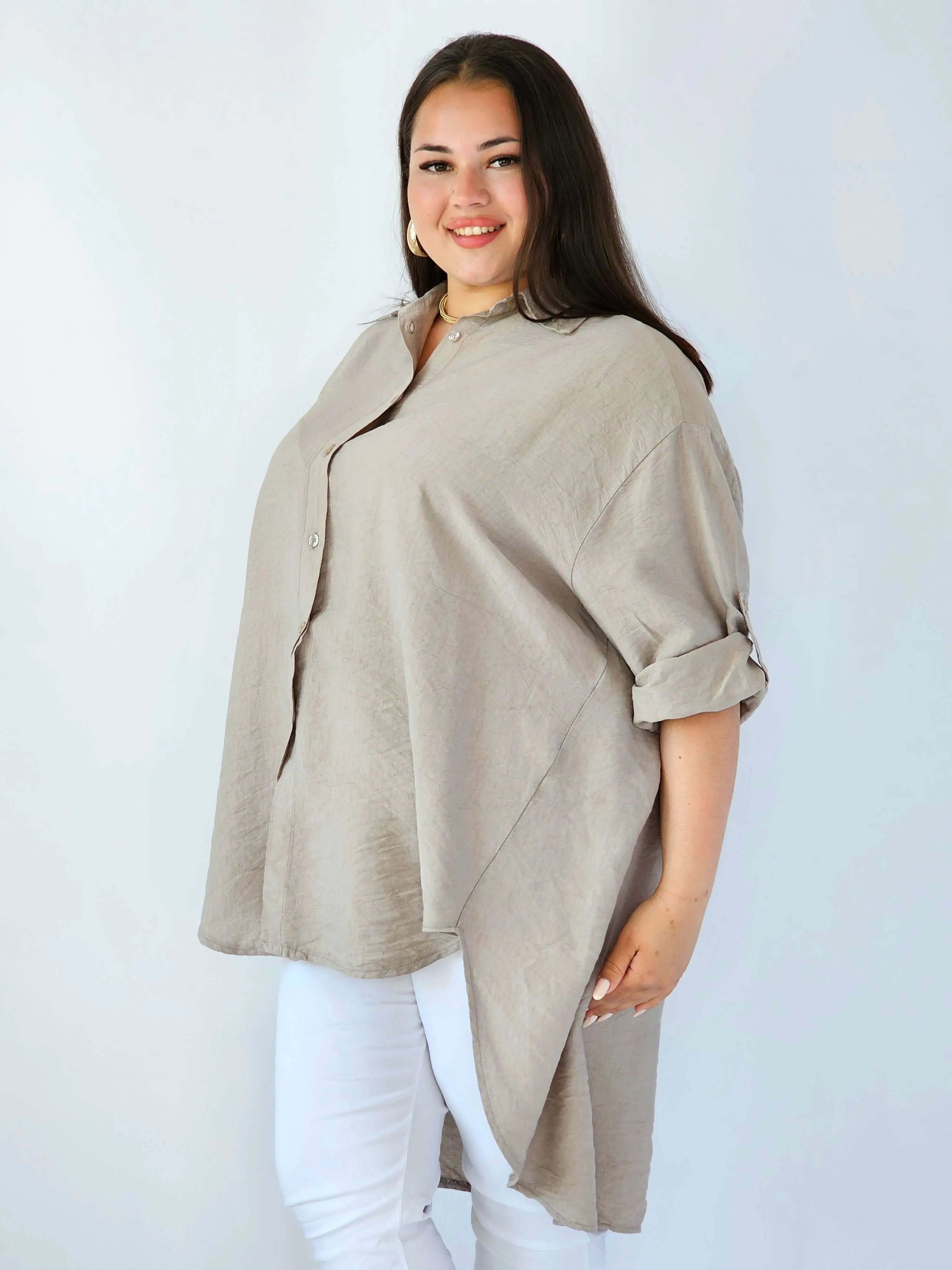 Koszula plus size oversize z wydłużonym tyłem – styl i komfort XXL - Image 28