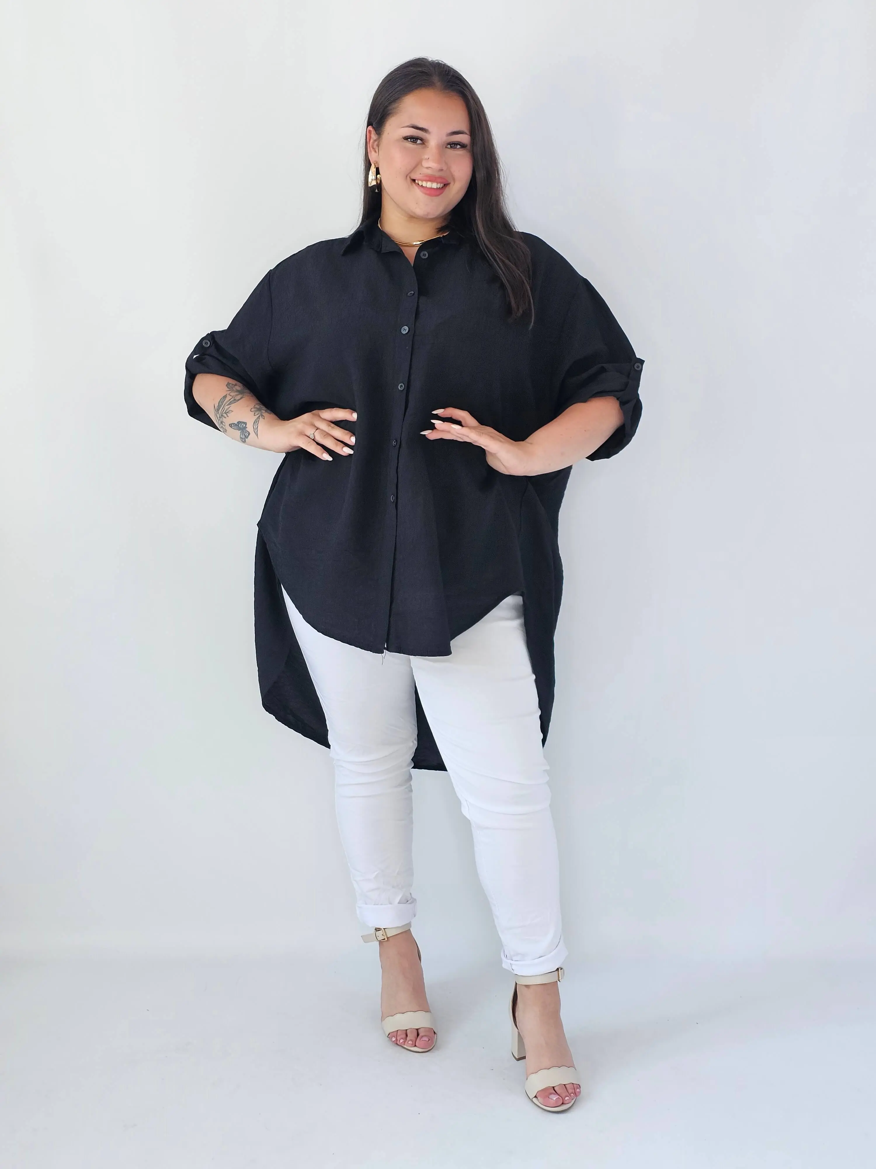 Koszula plus size oversize z wydłużonym tyłem – styl i komfort XXL - Image 29
