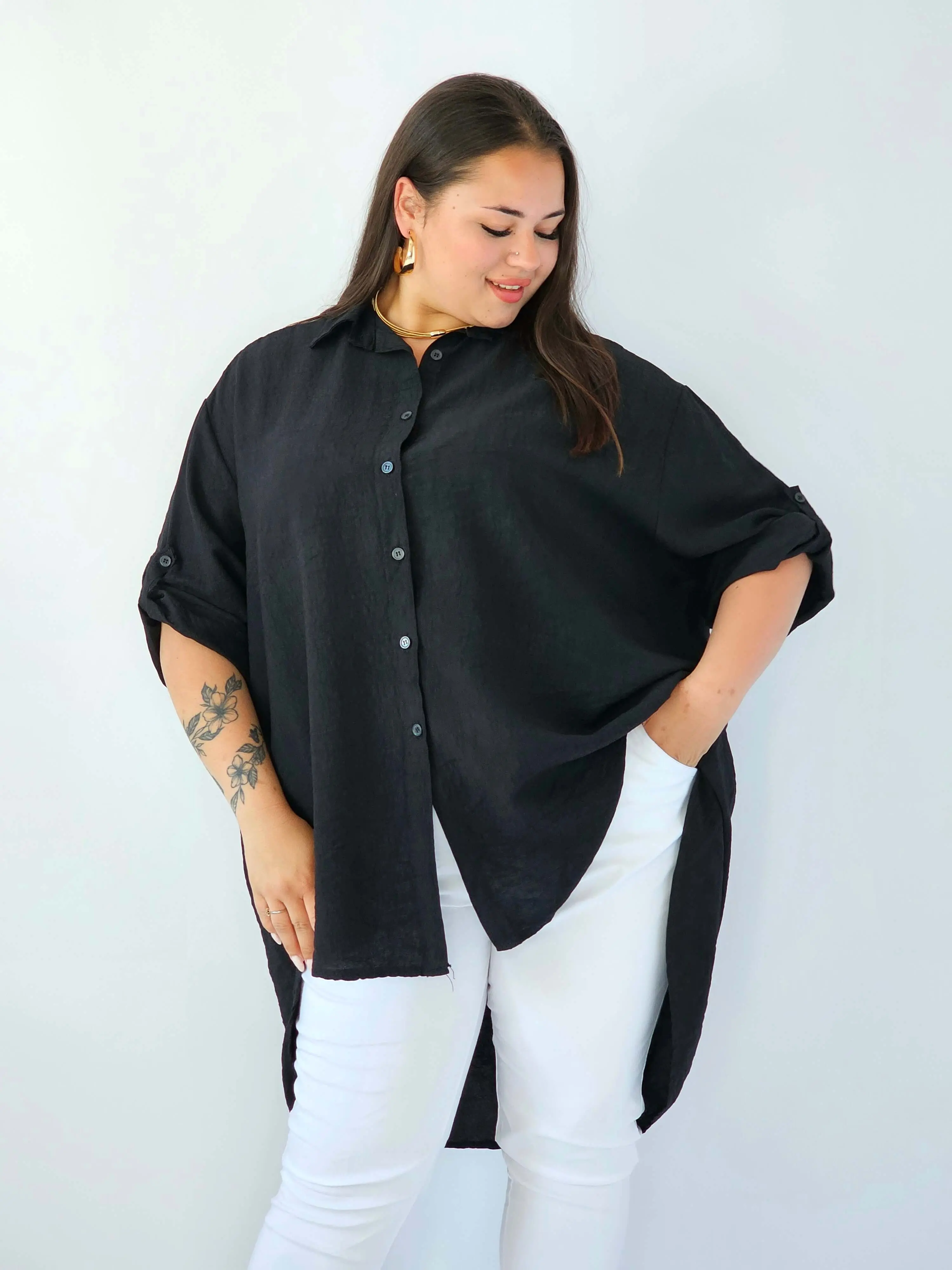 Koszula plus size oversize z wydłużonym tyłem – styl i komfort XXL - Image 31