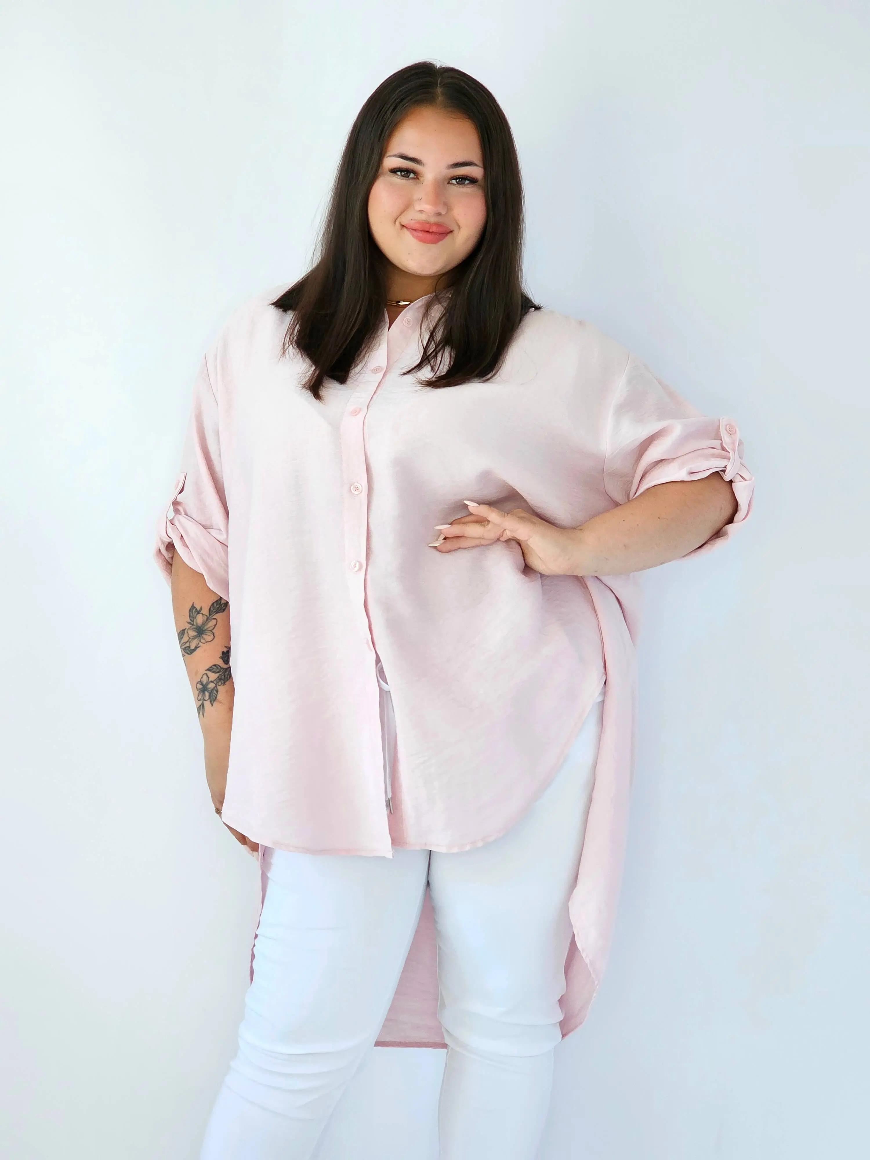 Koszula plus size oversize z wydłużonym tyłem – styl i komfort XXL - Image 7