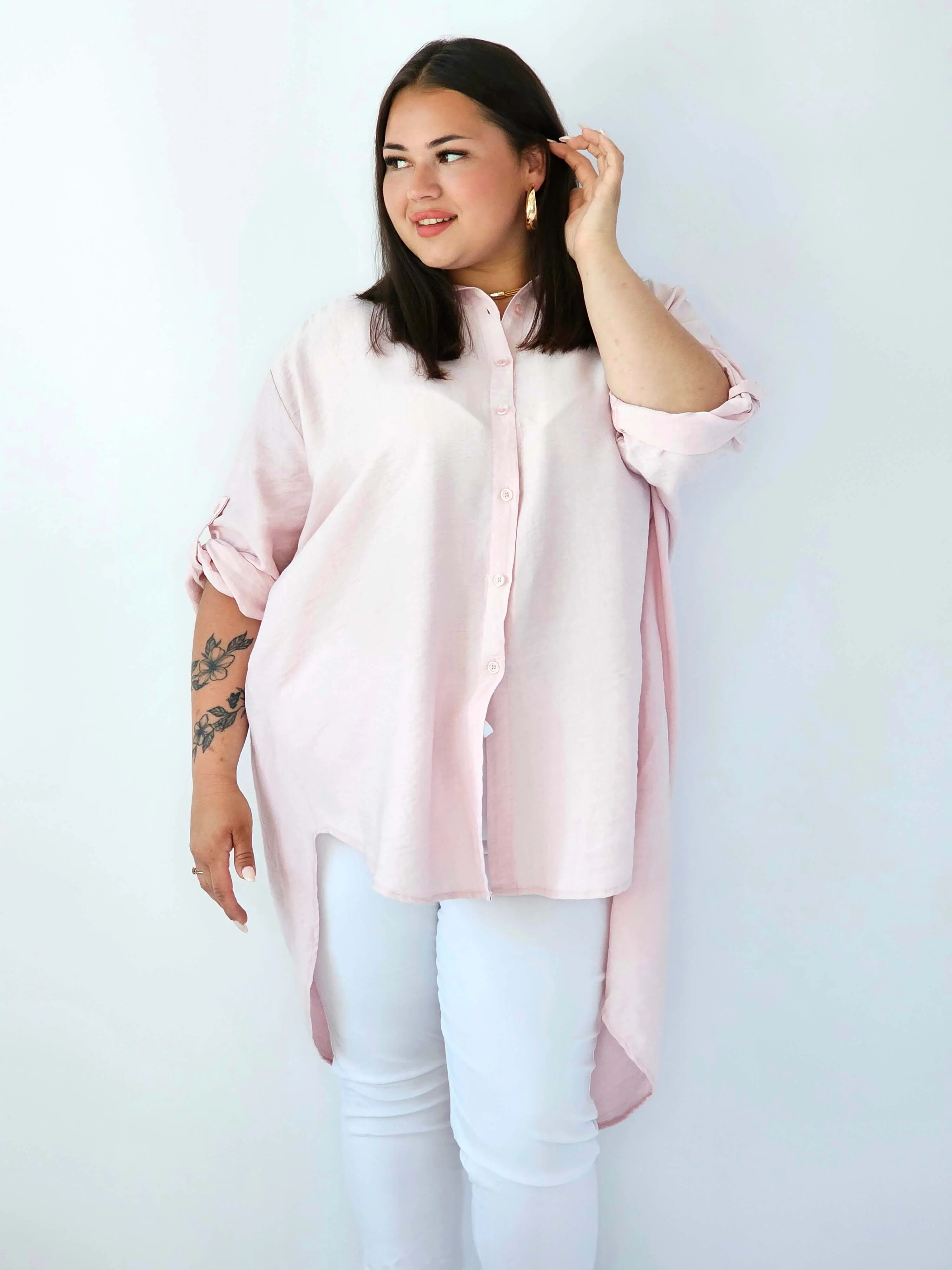 Koszula plus size oversize z wydłużonym tyłem – styl i komfort XXL - Image 8