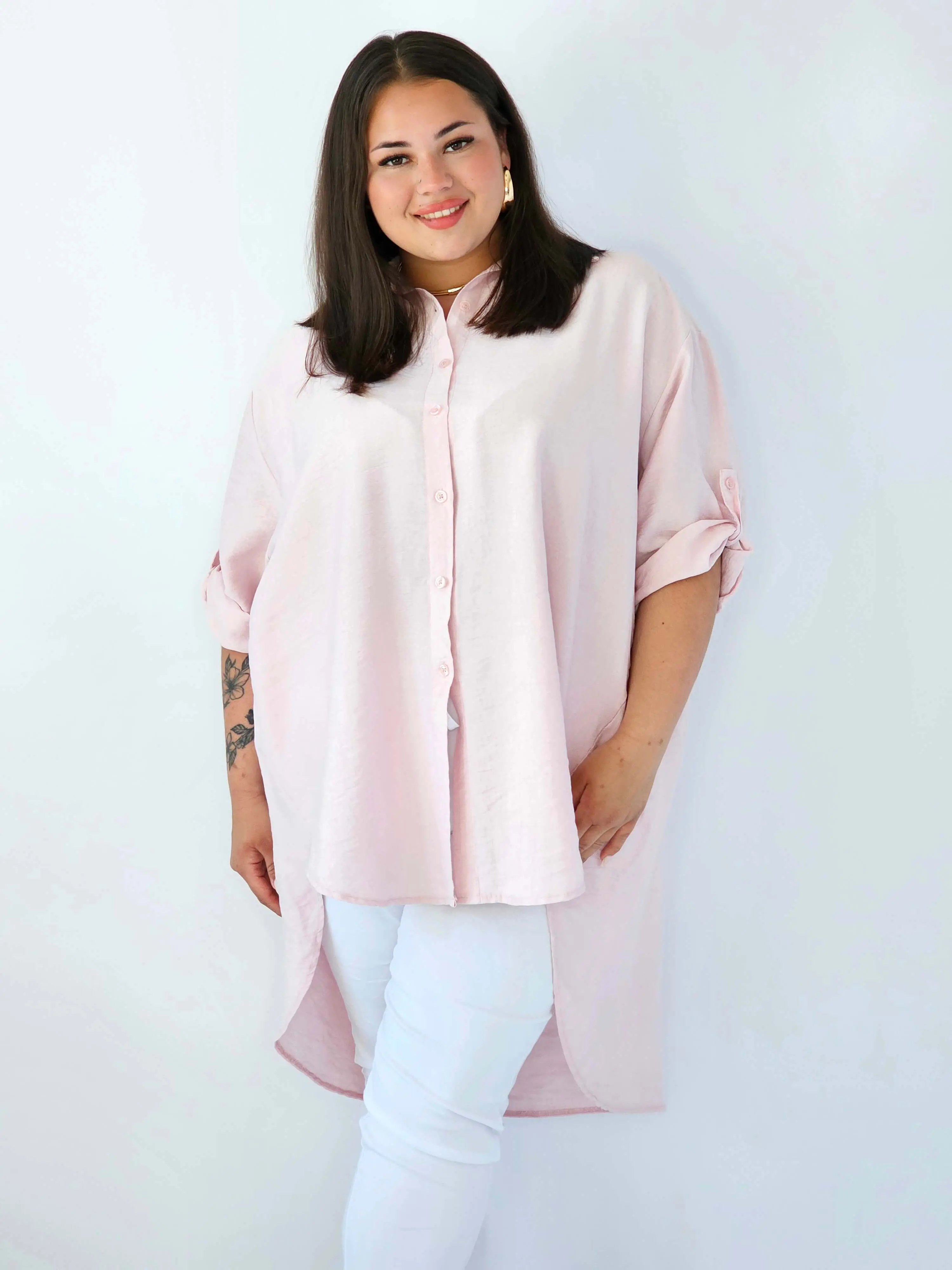 Koszula plus size oversize z wydłużonym tyłem – styl i komfort XXL - Image 9