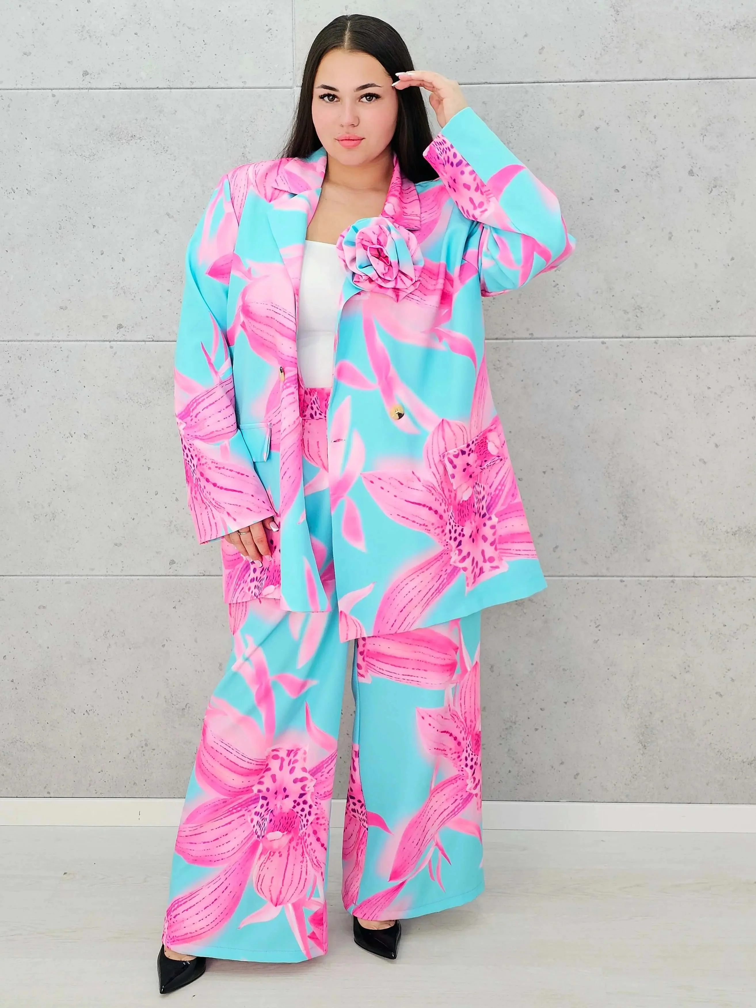 Garnitur Plus Size StylowaXL – Stylowa Eksplozja Kolorów na Lato - Image 5