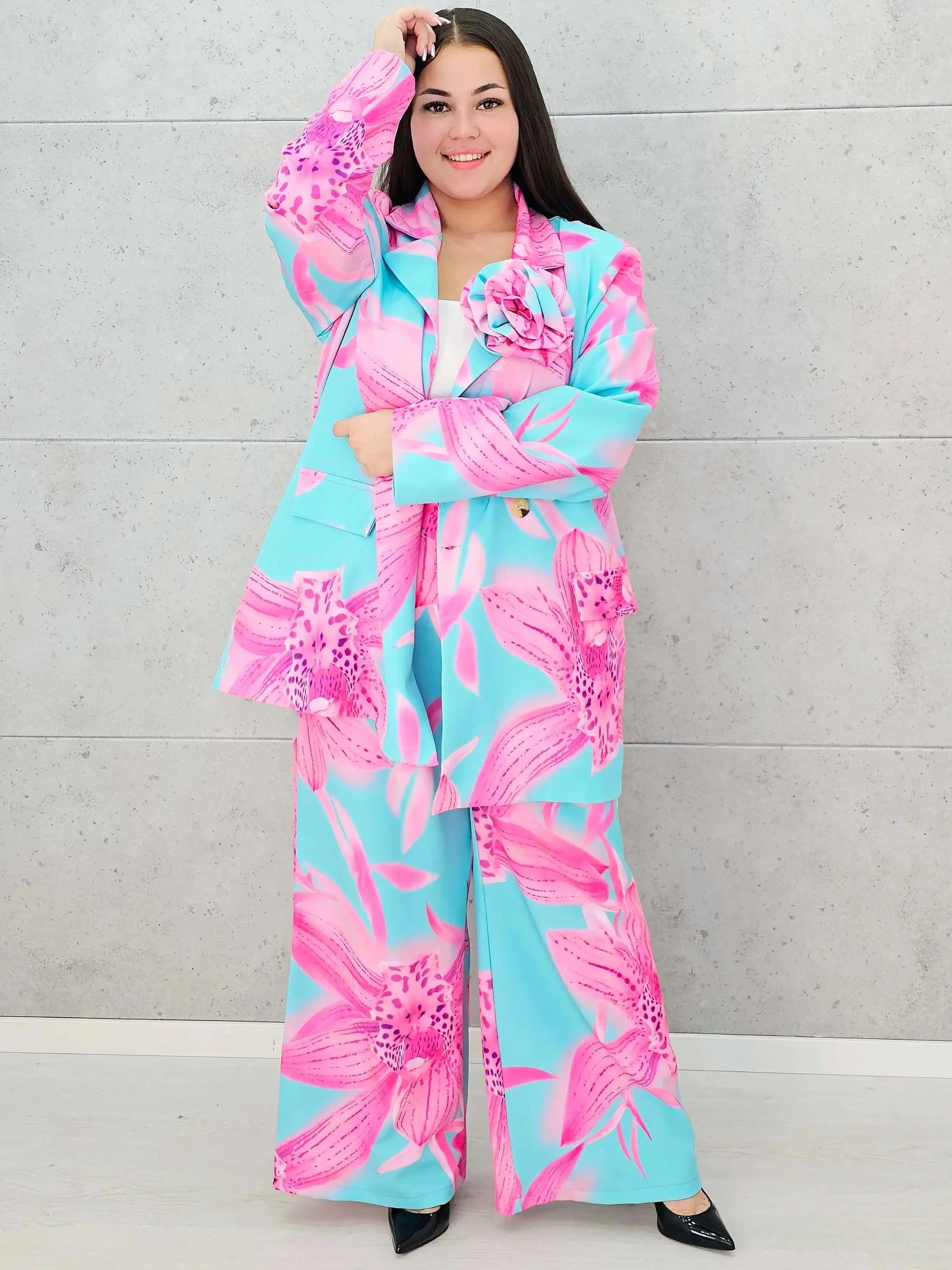 Garnitur Plus Size StylowaXL – Stylowa Eksplozja Kolorów na Lato - Image 6