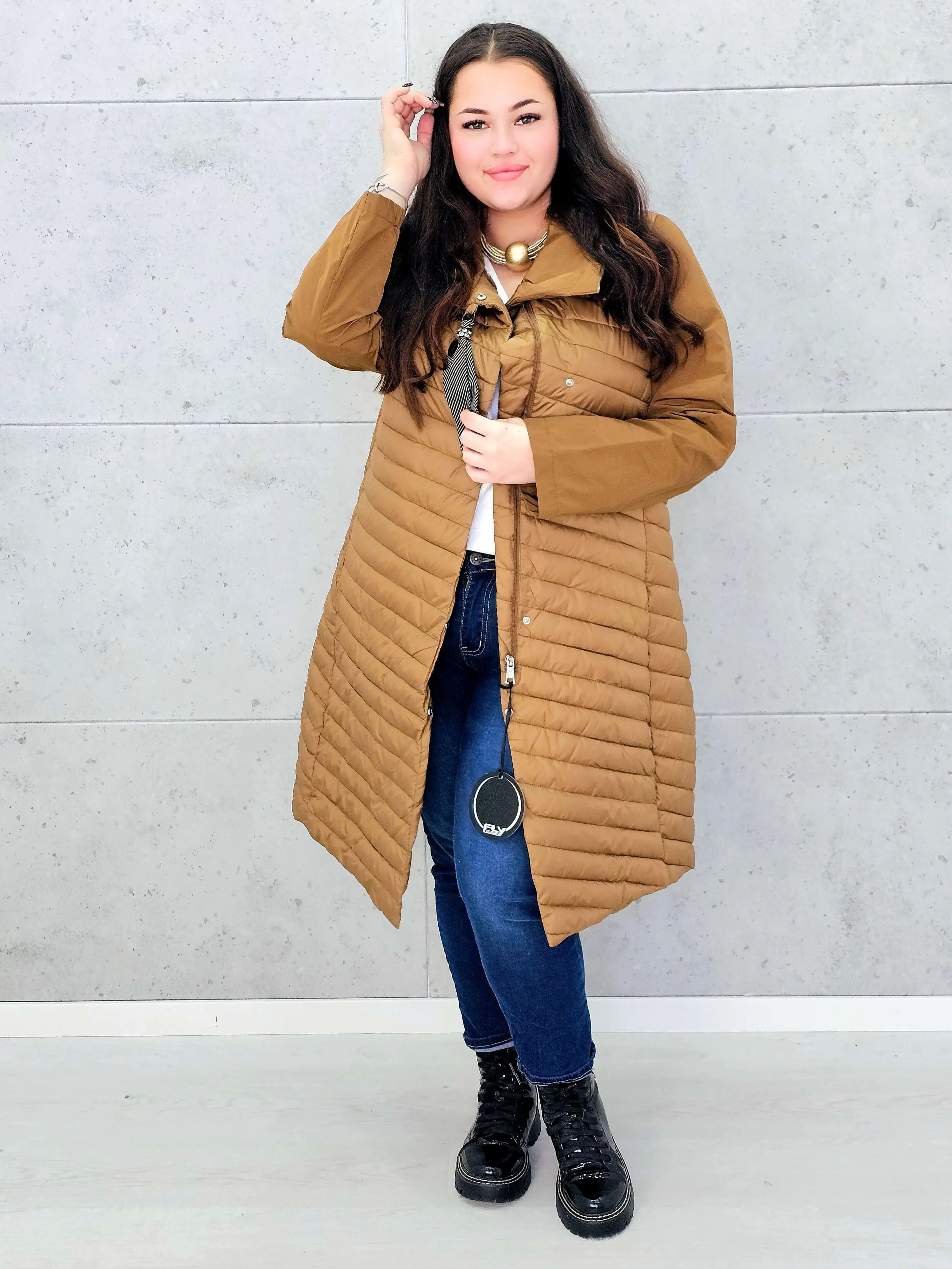 Pikowana kurtka damska – lekka, ciepła i elegancka propozycja plus size - Image 4