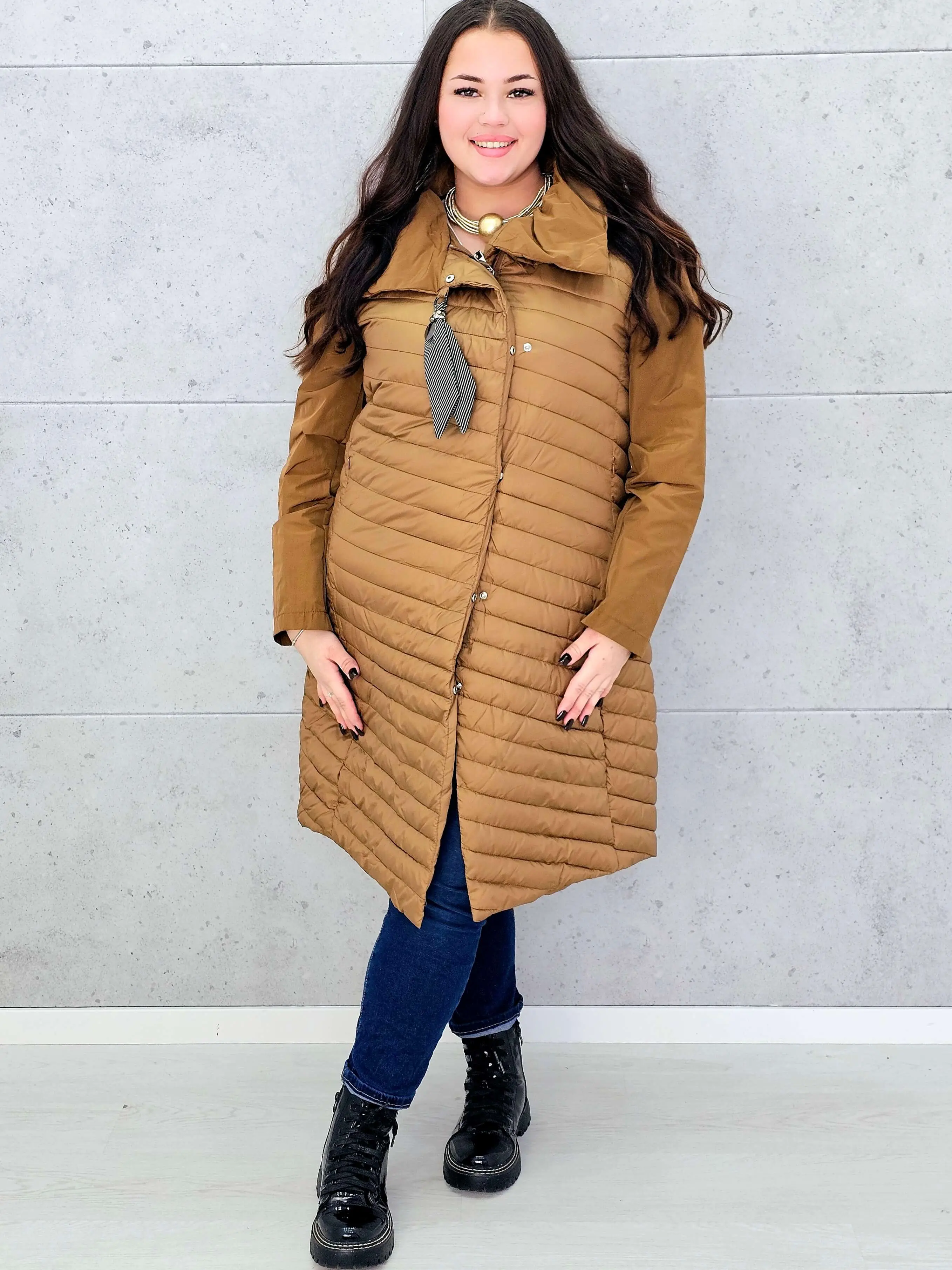 Pikowana kurtka damska – lekka, ciepła i elegancka propozycja plus size - Image 5