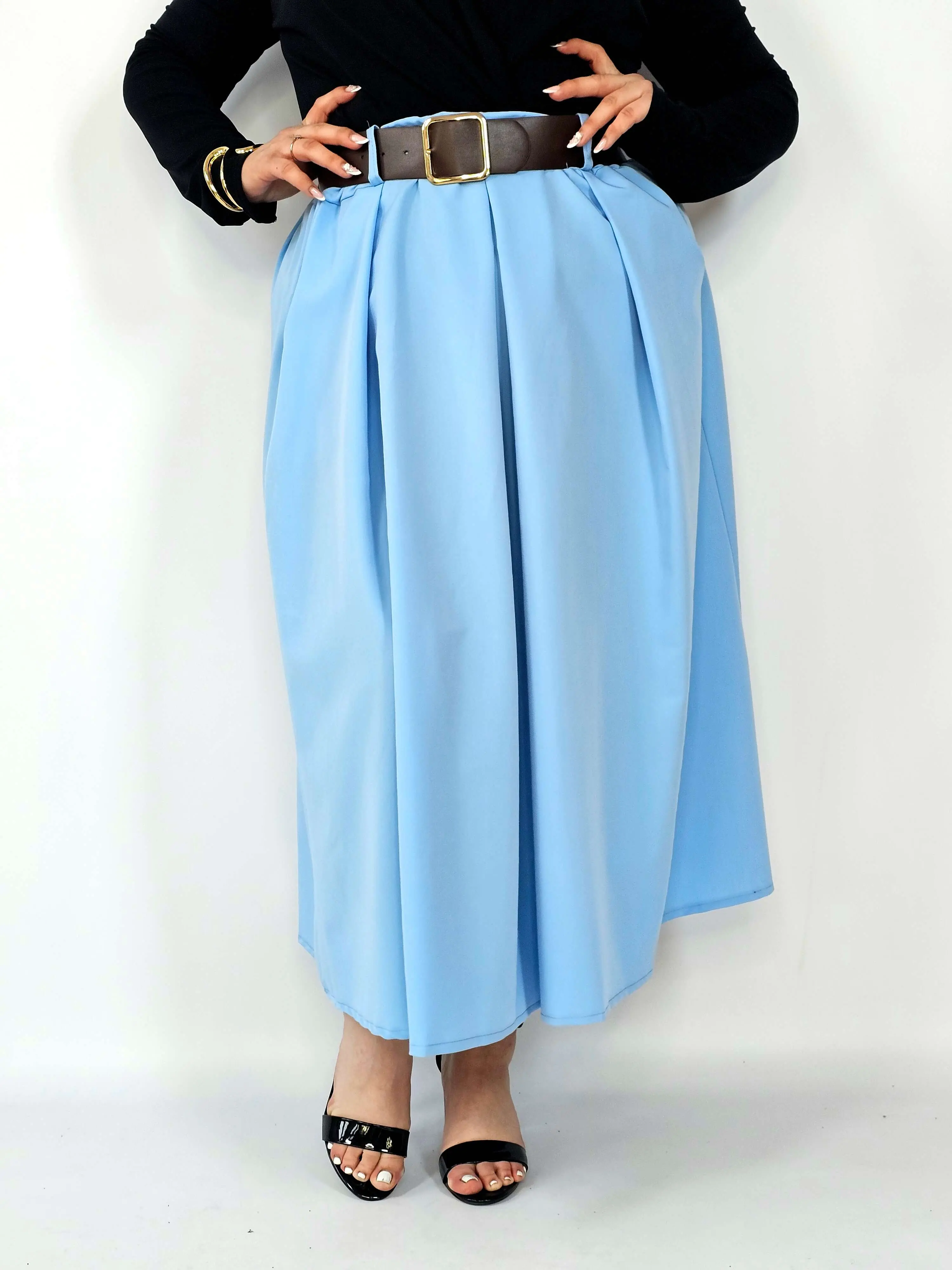 Spódnica plisowana midi StylowaXL – klasyczna elegancja w nowoczesnym wydaniu - Image 10