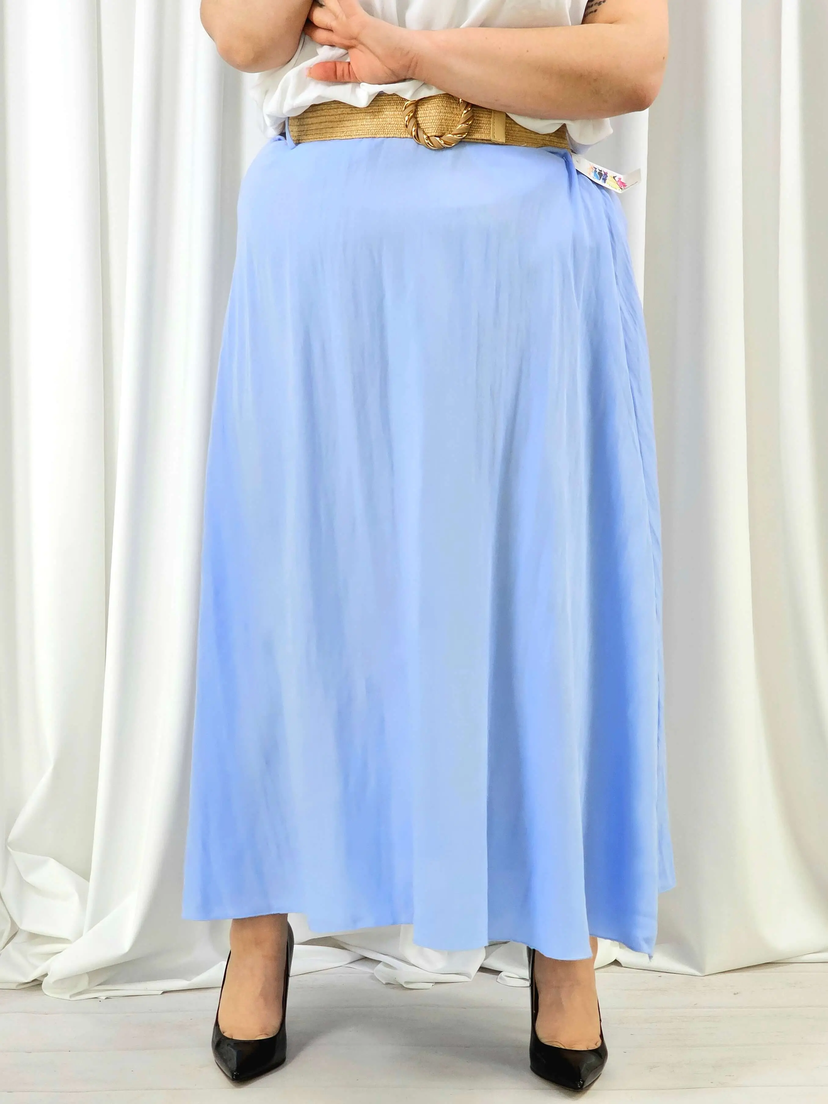 Spódnica plus size – długa spódnica maxi o lekkim, swobodnym kroju - Image 26