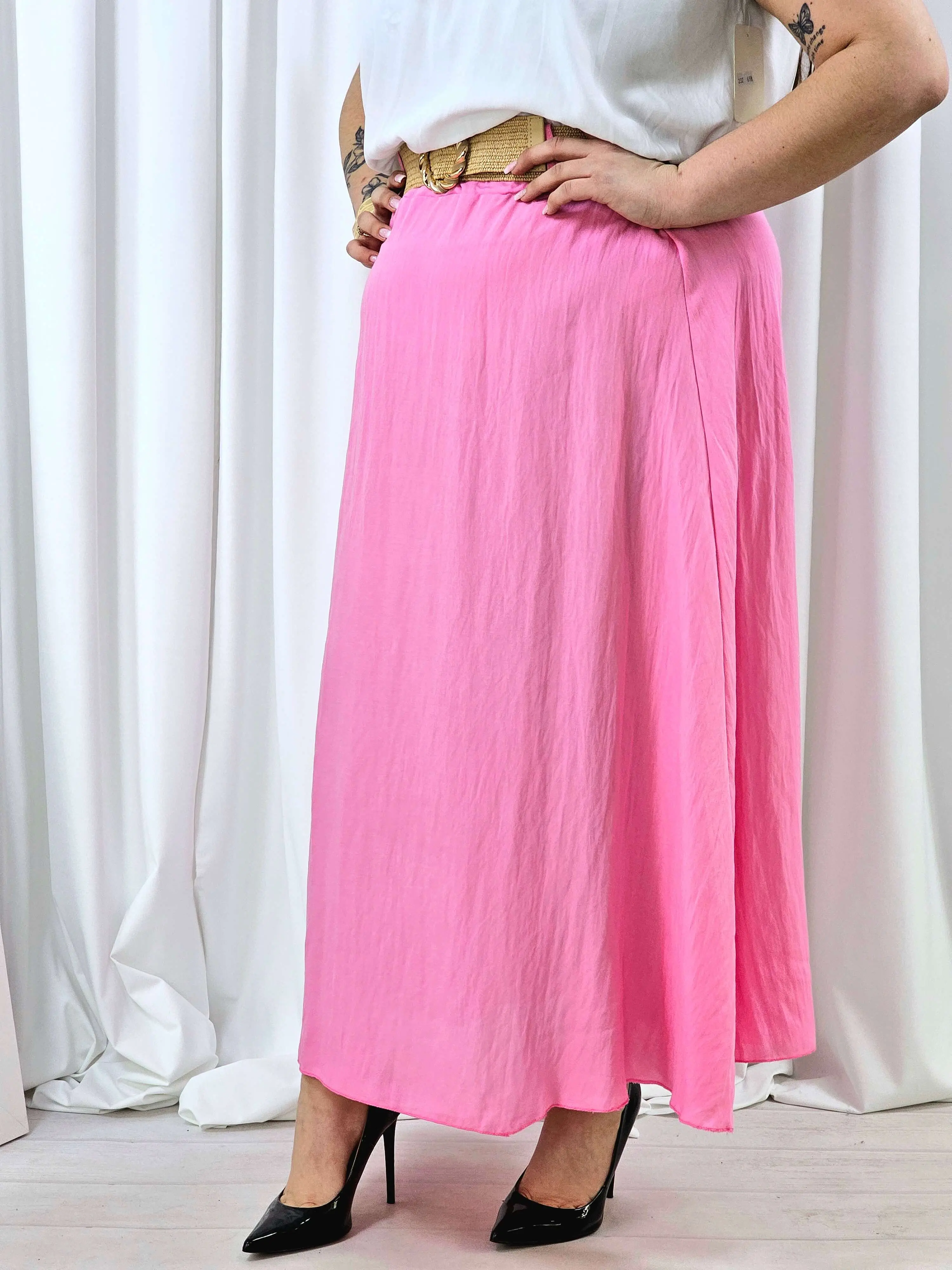 Spódnica plus size – długa spódnica maxi o lekkim, swobodnym kroju - Image 29