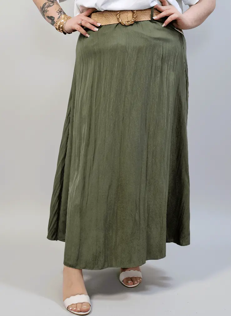 Spódnica plus size – długa spódnica maxi o lekkim, swobodnym kroju - Image 42