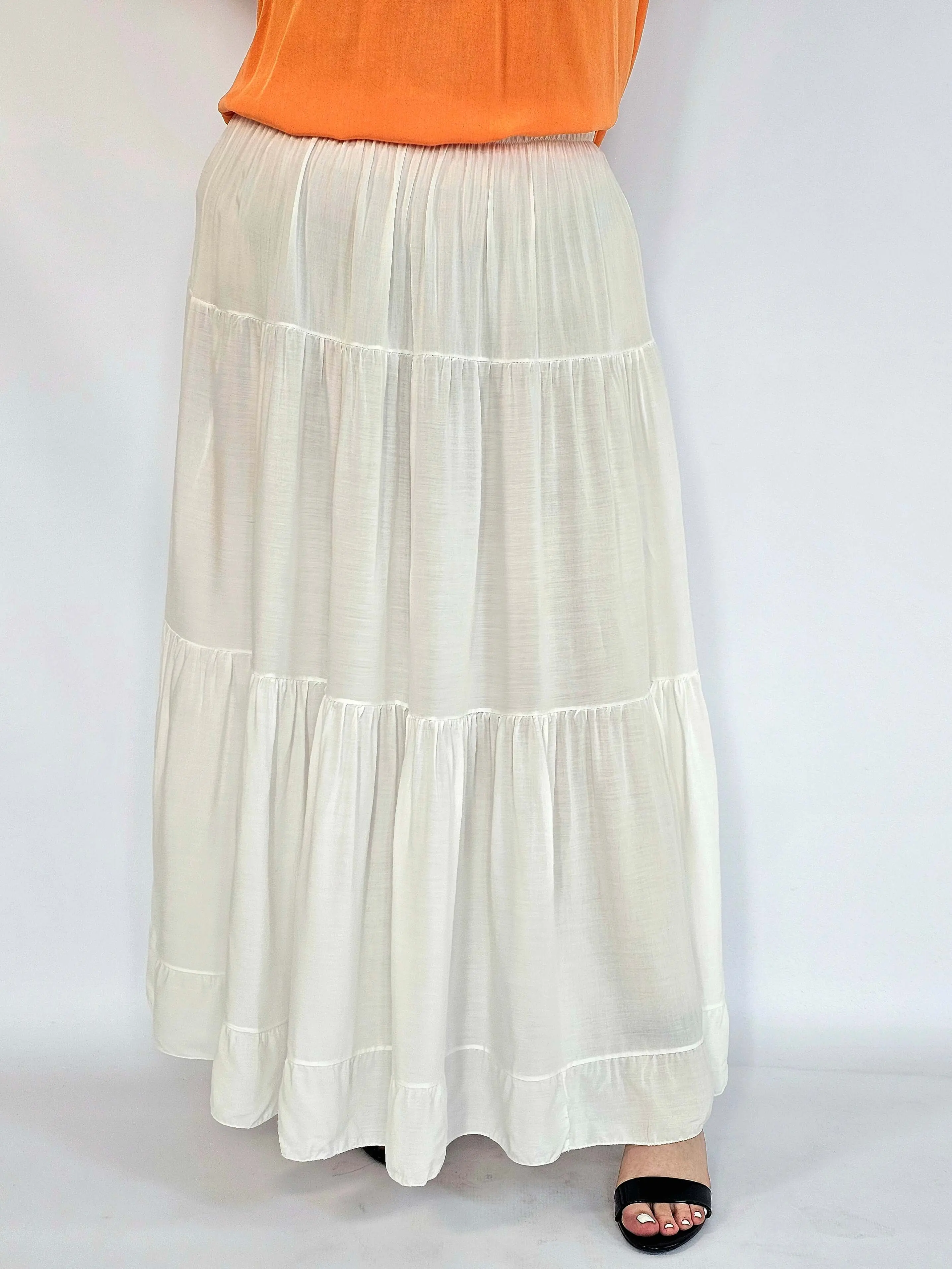 Spódnica plus size maxi rozkloszowana – długa spódnica XXL damska - Image 5