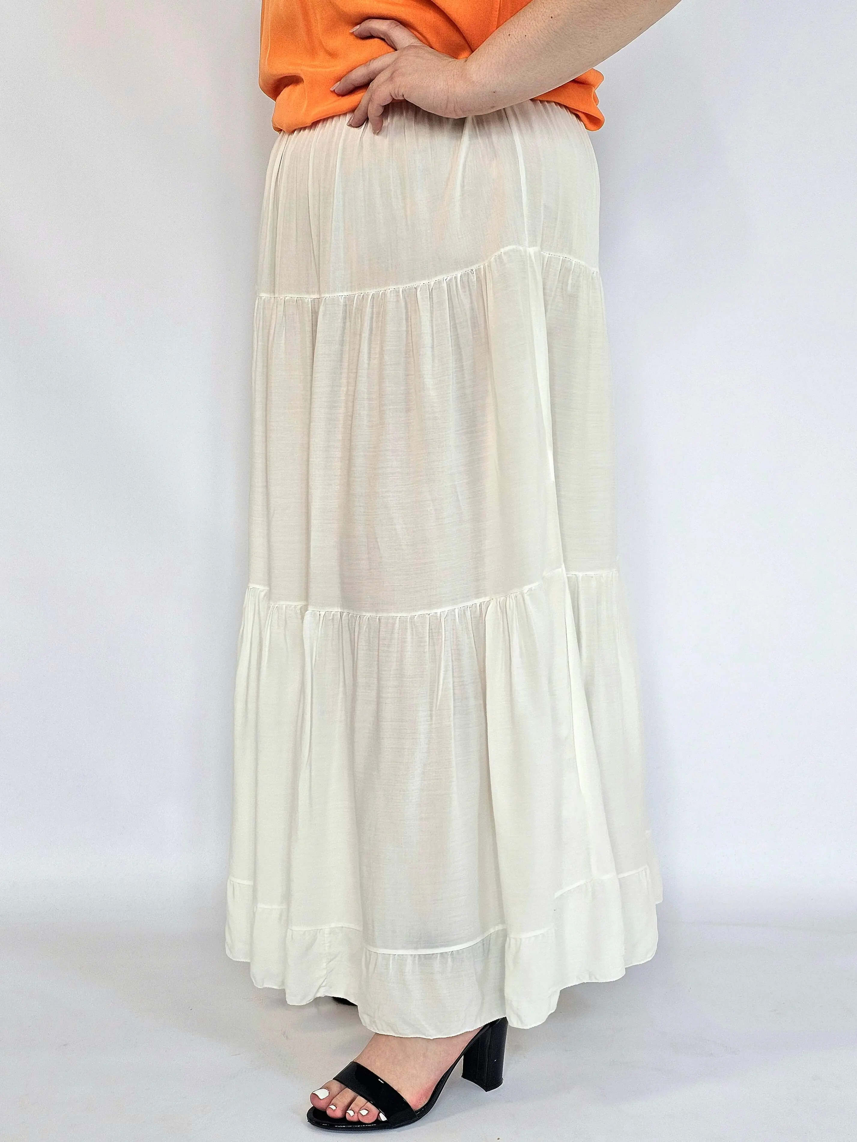 Spódnica plus size maxi rozkloszowana – długa spódnica XXL damska - Image 7