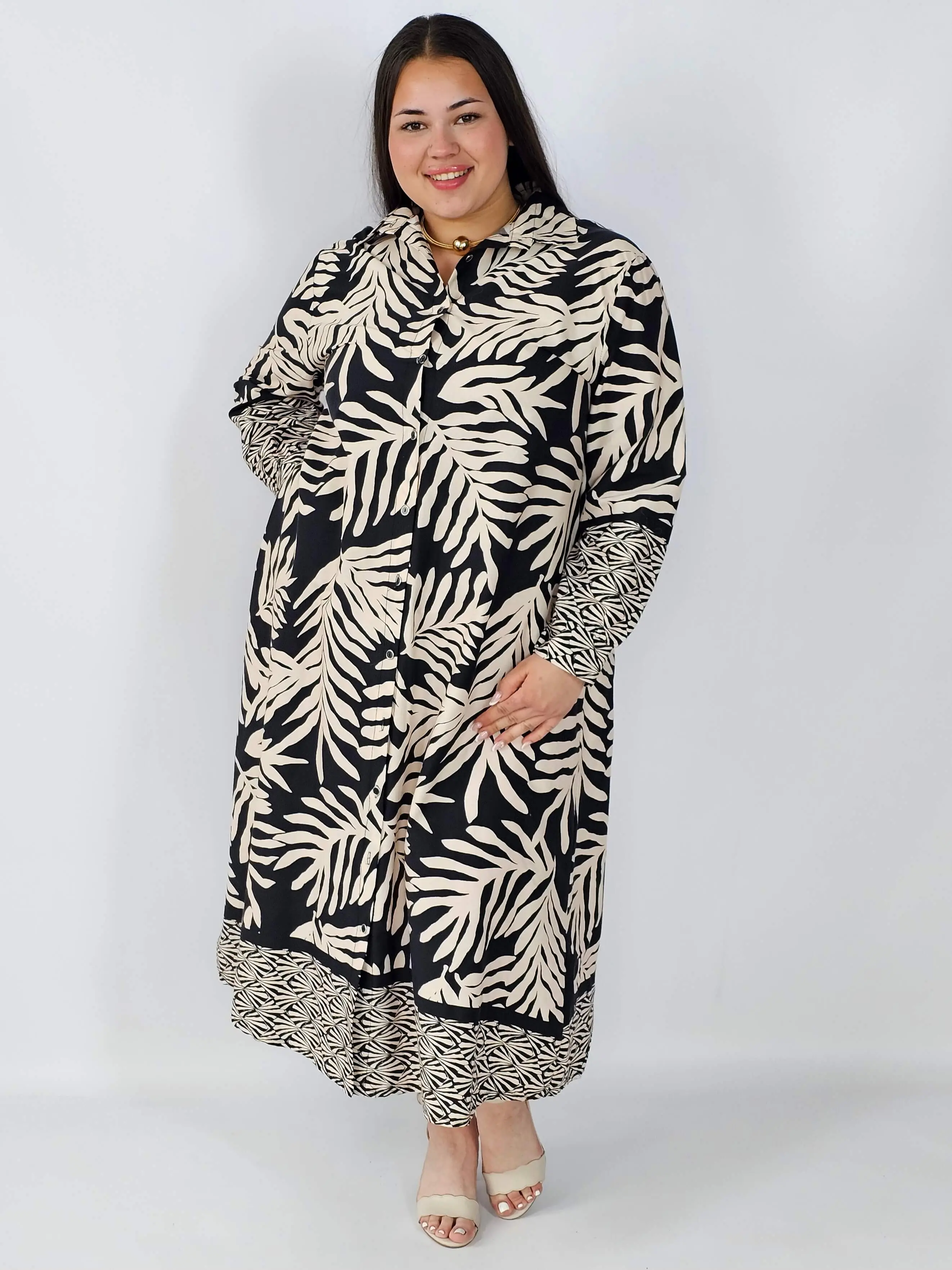 Sukienka plus size koszulowa midi – lekka, stylowa i ponadczasowa - Image 2