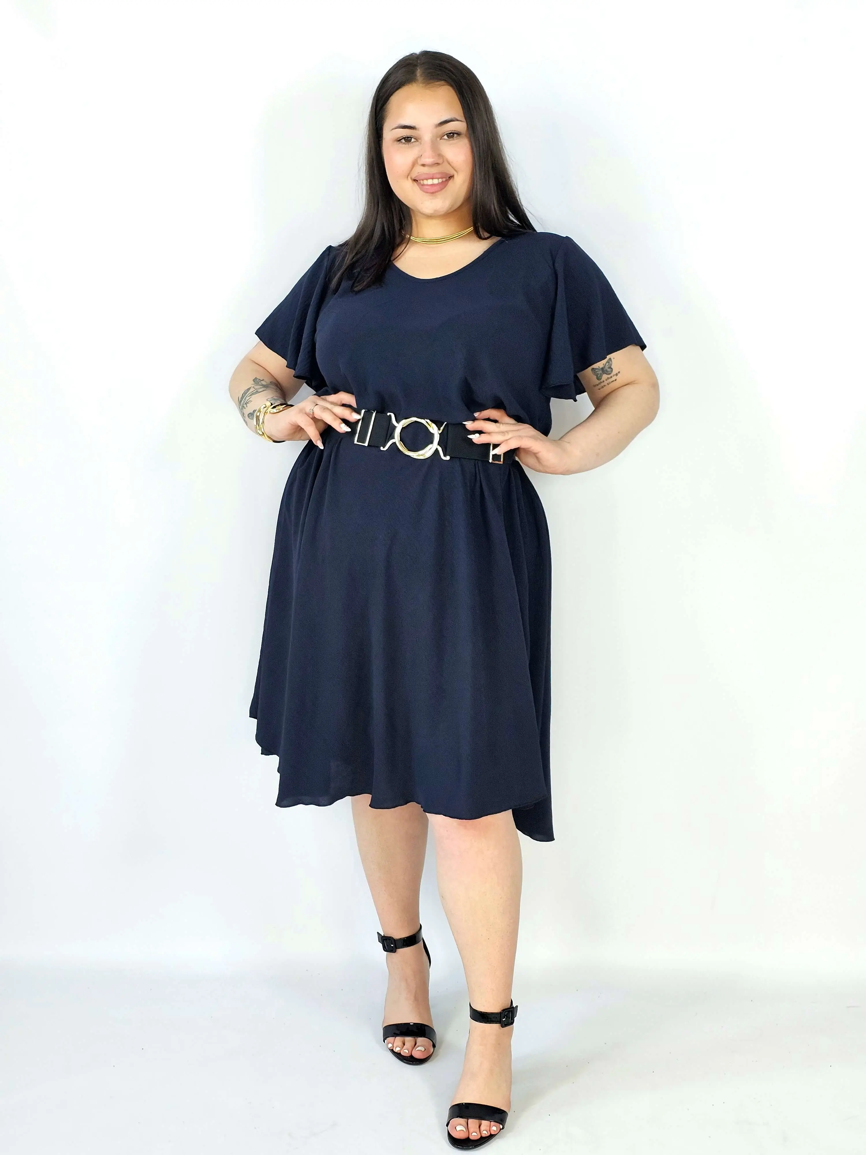 Sukienka plus size kreszowana – lekka, wygodna i stylowa XXL - Image 2