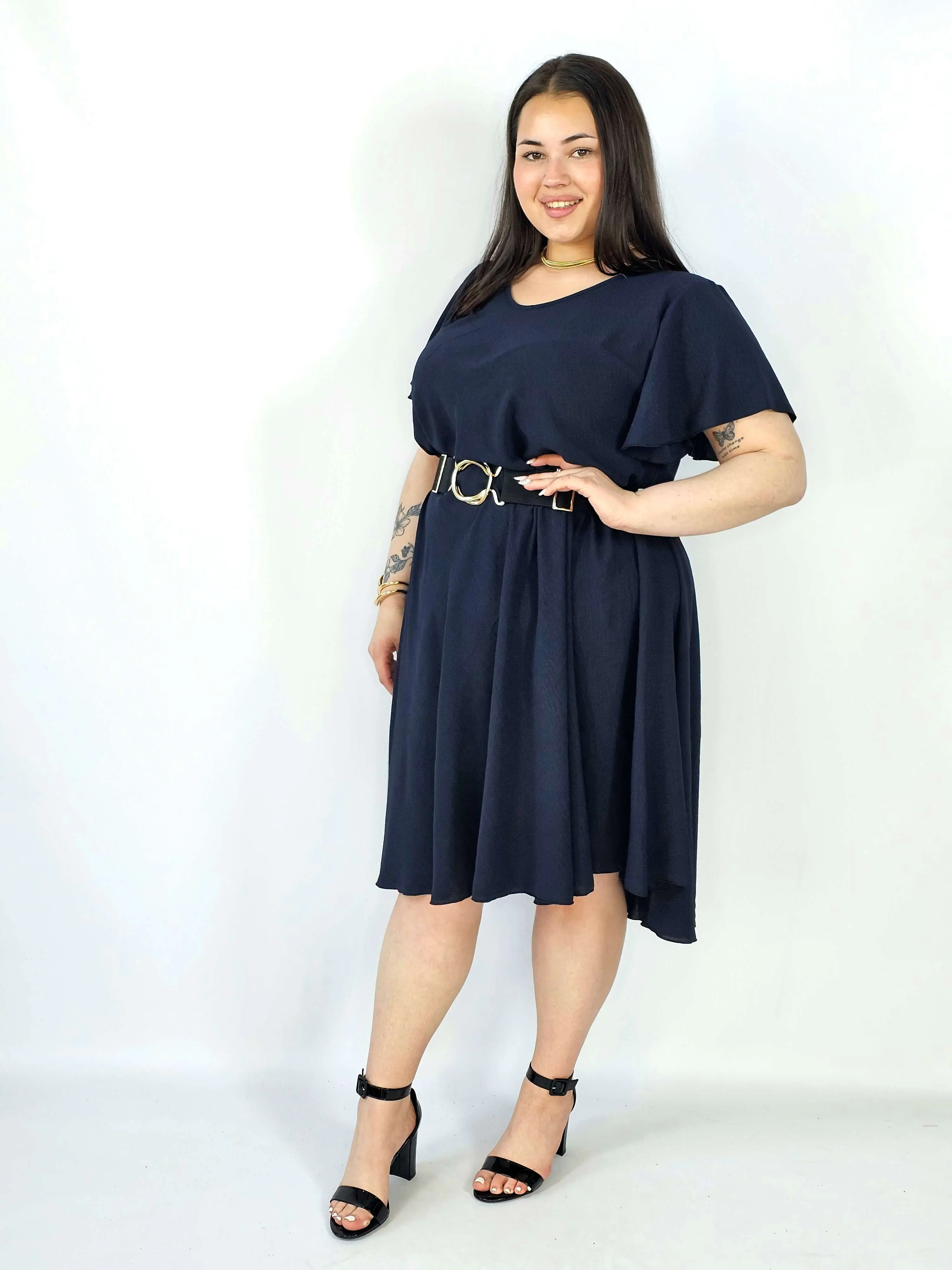 Sukienka plus size kreszowana – lekka, wygodna i stylowa XXL - Image 6