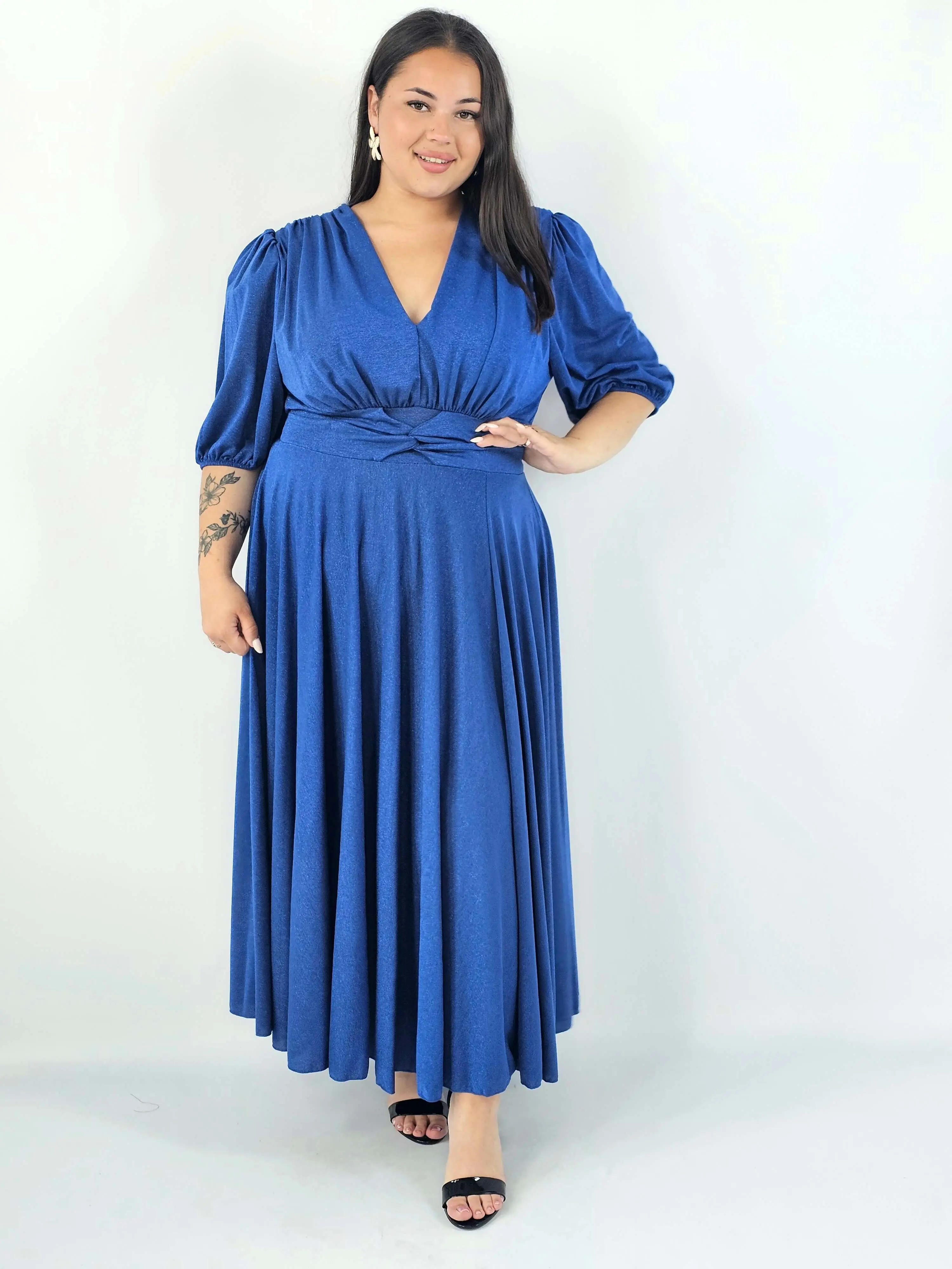 Sukienka plus size maxi z połyskiem XXL – elegancka sukienka wieczorowa - Image 17