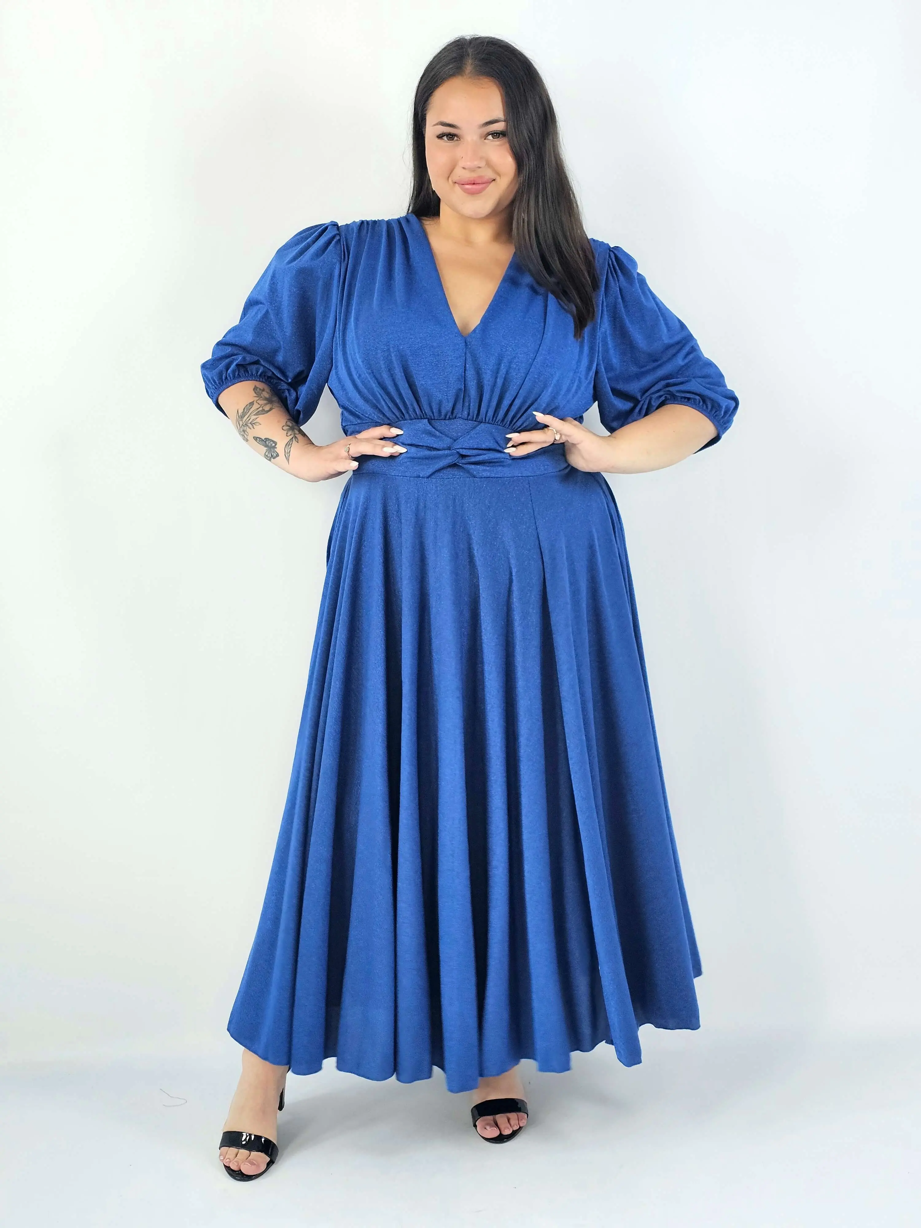 Sukienka plus size maxi z połyskiem XXL – elegancka sukienka wieczorowa - Image 18