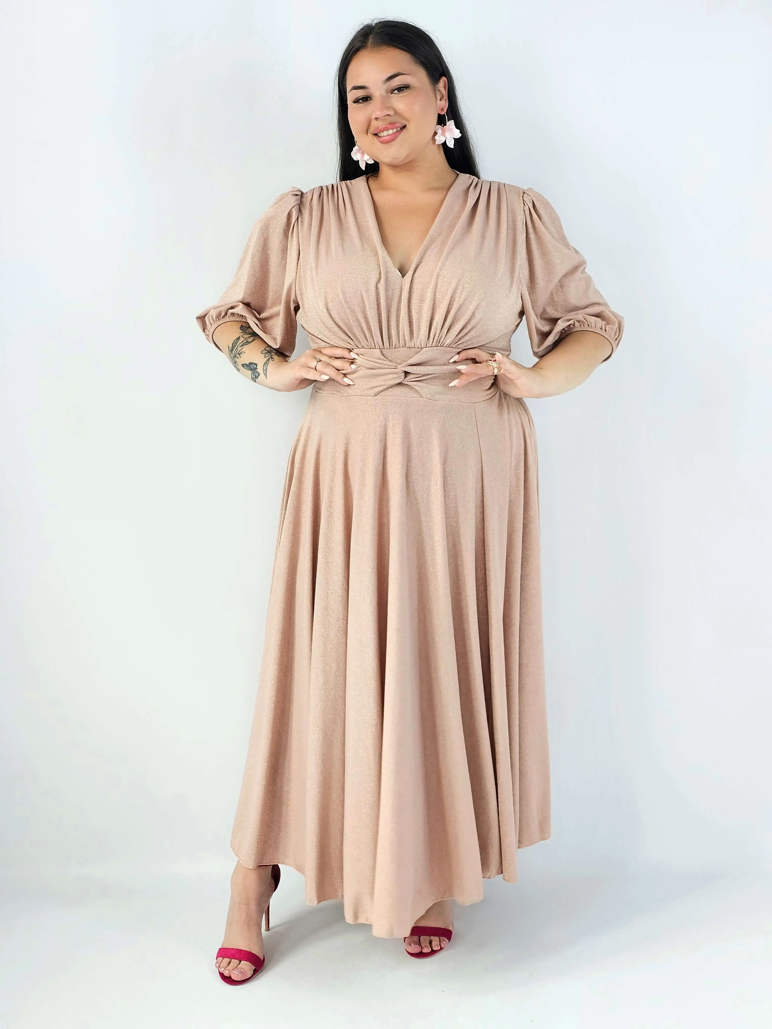 Sukienka plus size maxi z połyskiem XXL – elegancka sukienka wieczorowa - Image 7